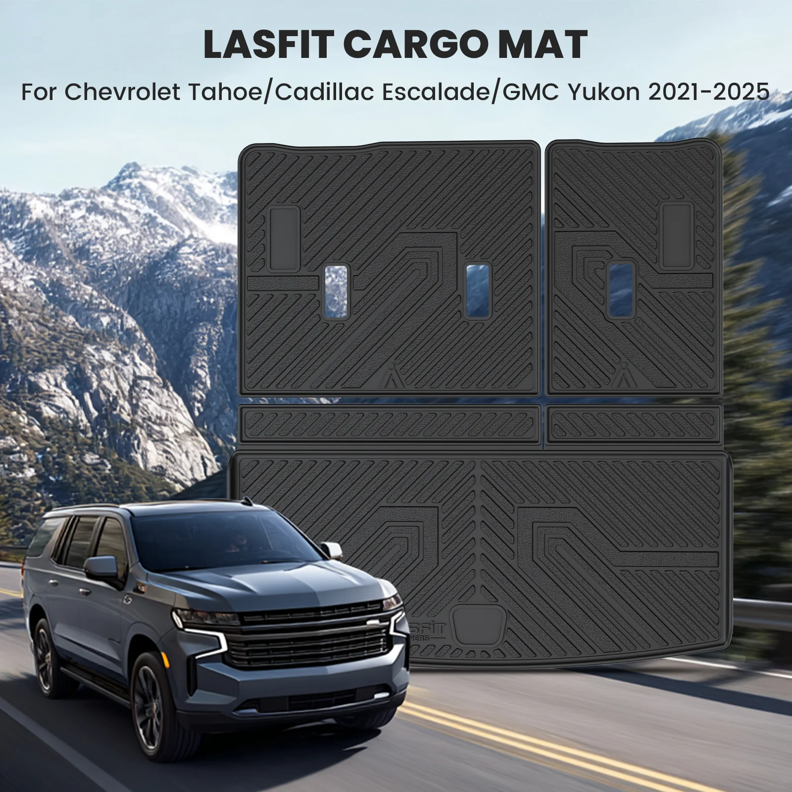 Fit for 2021–2026 Chevrolet Tahoe Individual Floor or Cargo Mats, Not Fit 9 Seats - Image 10