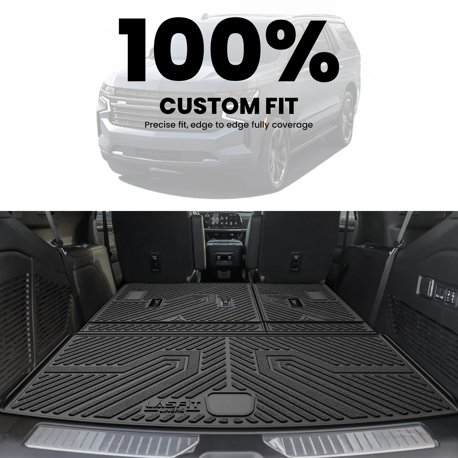 Fit for 2021–2026 Chevrolet Tahoe Individual Floor or Cargo Mats, Not Fit 9 Seats - Image 11