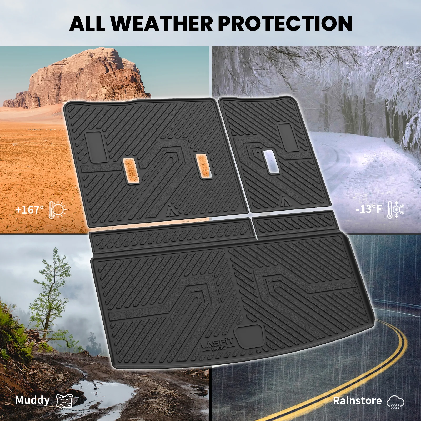 Fit for 2021–2026 Chevrolet Tahoe Individual Floor or Cargo Mats, Not Fit 9 Seats - Image 12