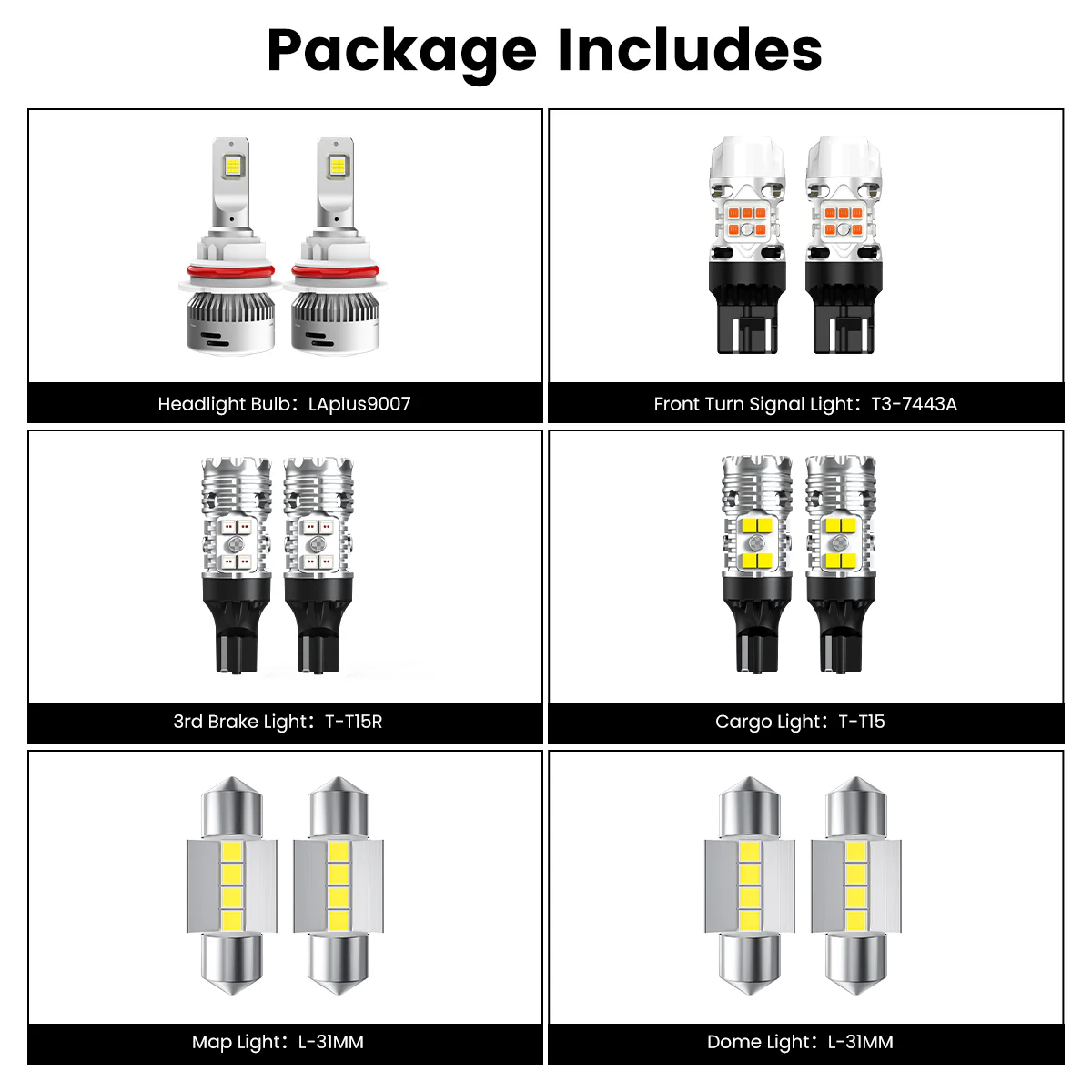 Fit for 2022-2025 Nissan Frontier LED Bulbs Upgrade | Tested and Verified - Image 2