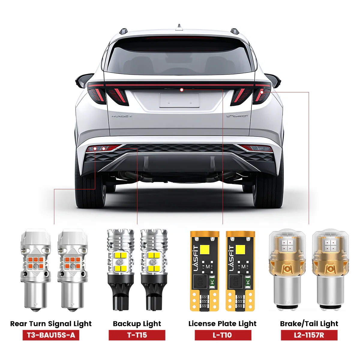 Fit for 2022-2024 Hyundai Tucson LED Bulbs Upgrade | Tested and Verified