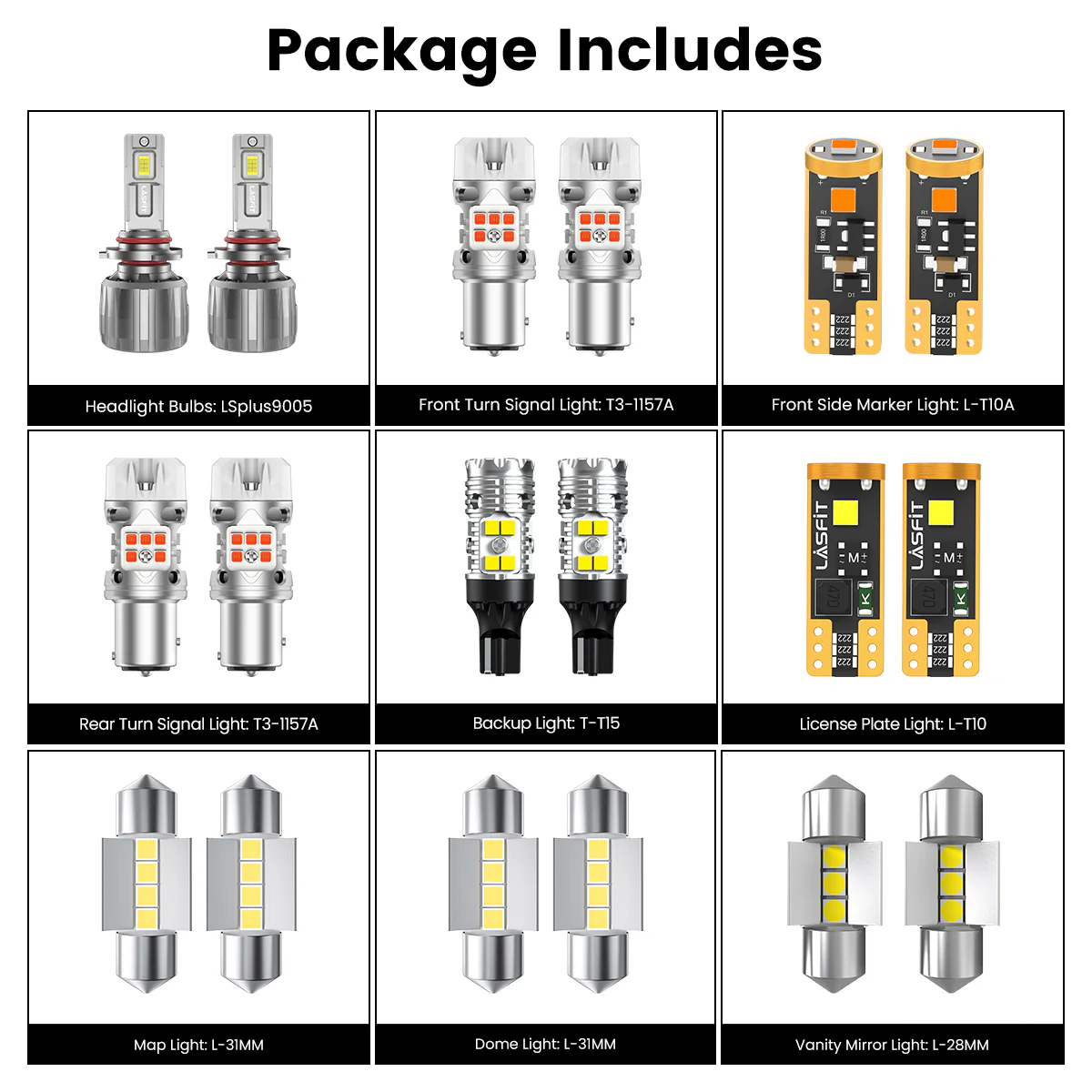 Fit for 2022-2024 Kia Forte The Brightest LED Bulbs Upgrade | Tested and Verified - Image 6