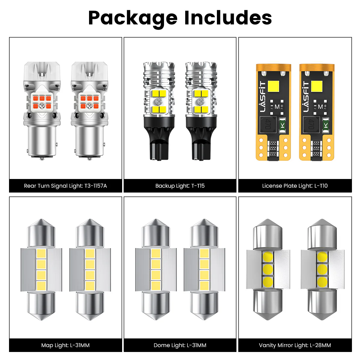 Fit for 2022-2024 Kia Forte The Brightest LED Bulbs Upgrade | Tested and Verified - Image 9