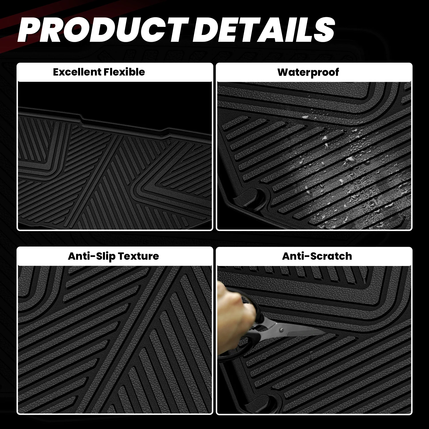 Fit for 2022-2024 Rivian R1T Floor Mats or Cargo Mat or Frunk Mat - Image 7
