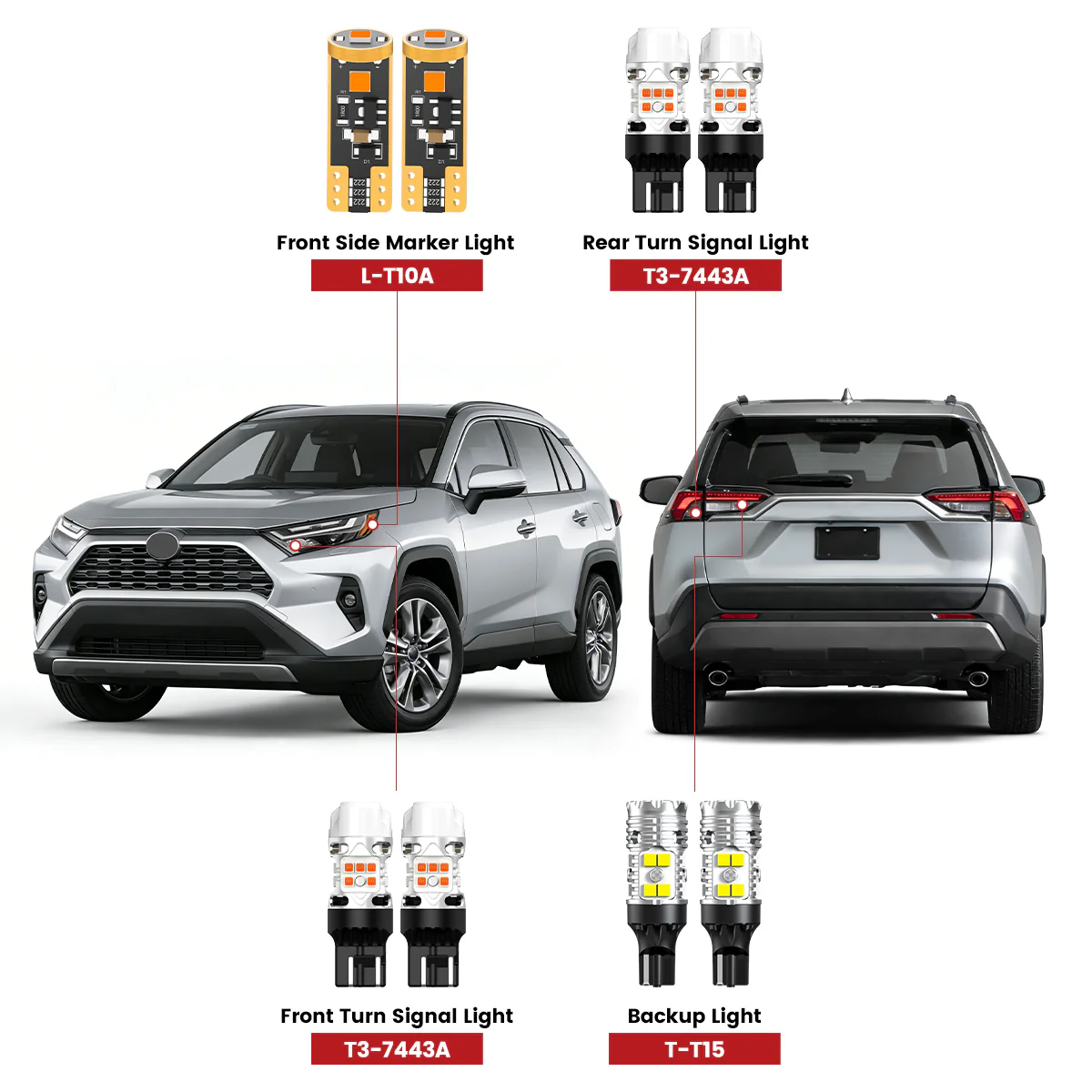 Fit for 2022-2026 Toyota RAV4 LED Exterior Interior Lights Upgrade | Tested and Verified