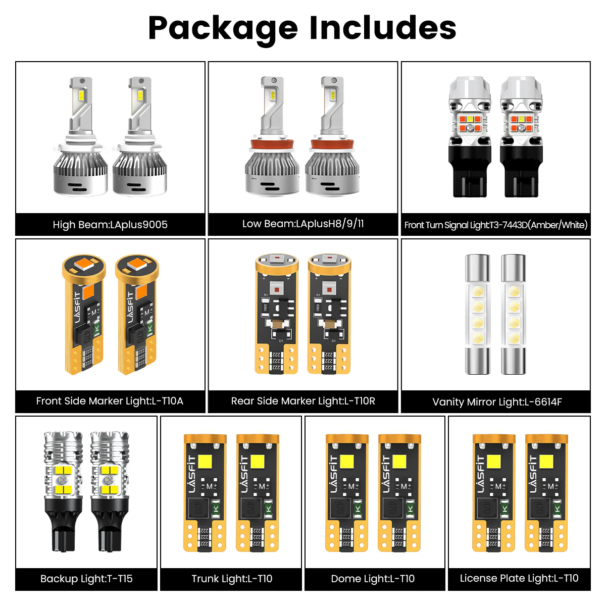 Fit for 2019-2025 Chevrolet Malibu LED Bulbs Upgrade | Tested and Verified - Image 2