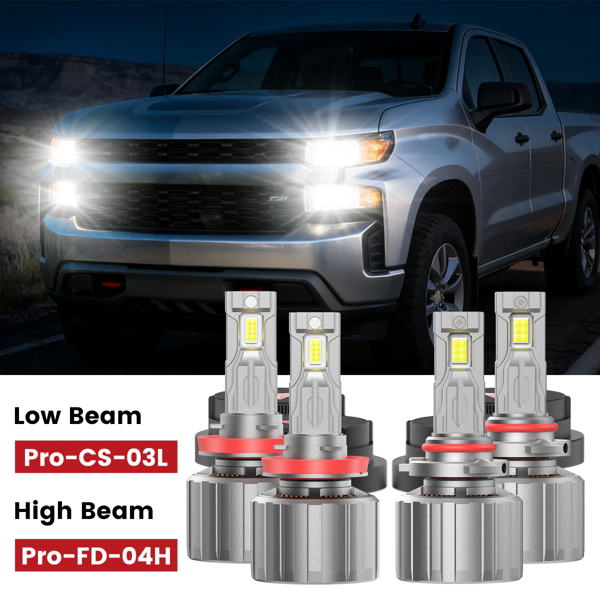 Custom Engineered for 2022 Chevrolet Silverado 1500 LED Bulbs Upgrade - Image 61