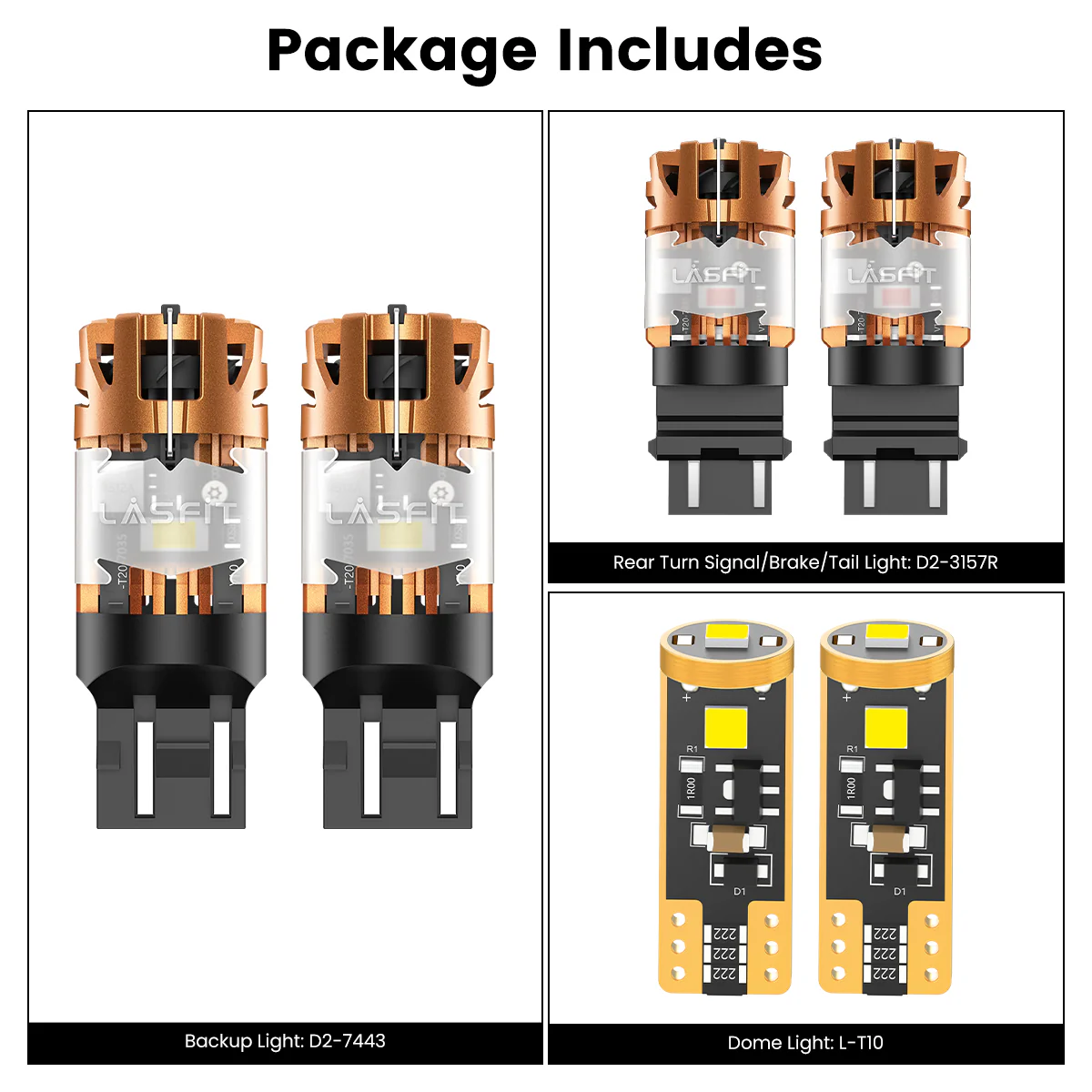 Fit for 2022-2025 Jeep Wrangler 4xe The Brightest LED Bulbs Upgrade - Image 5