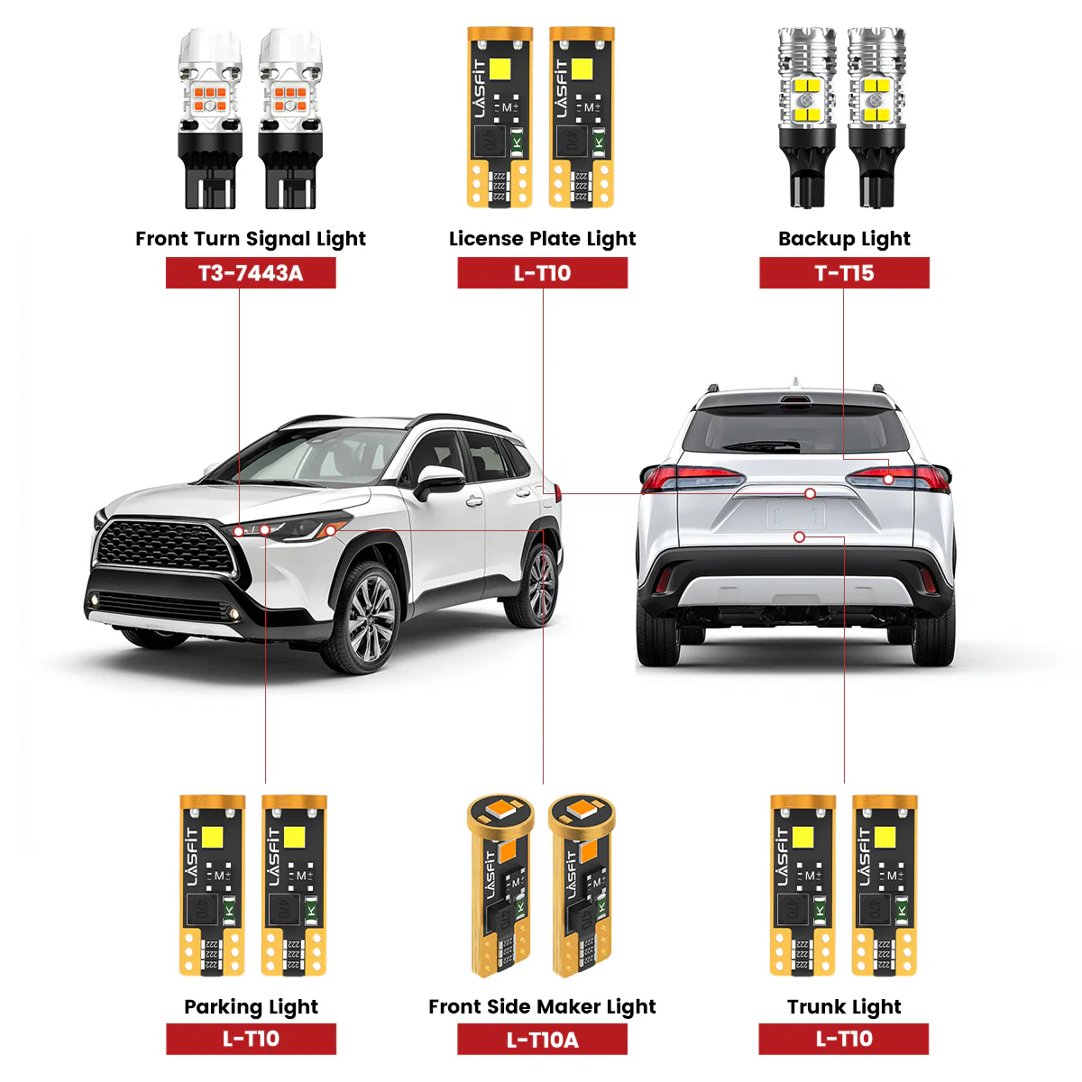 Fit for 2022-2025 Toyota Corolla Cross LED Exterior Interior Lights Upgrade | Tested and Verified
