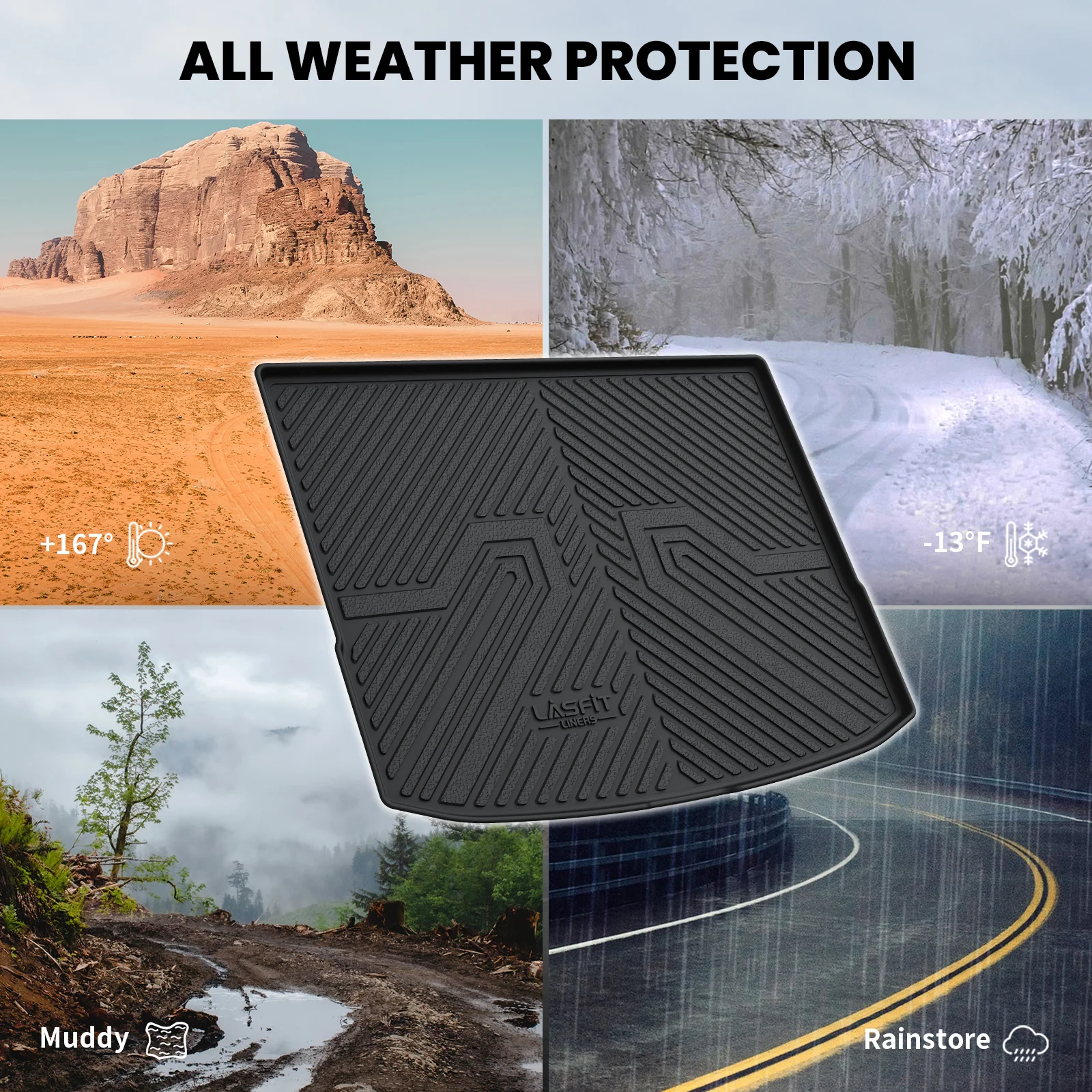 Fit for 2023-2026 Kia Niro EV Floor Mats or Cargo Mat, Not Fit PHEV or Without Optional Dual Level Cargo Board - Image 15
