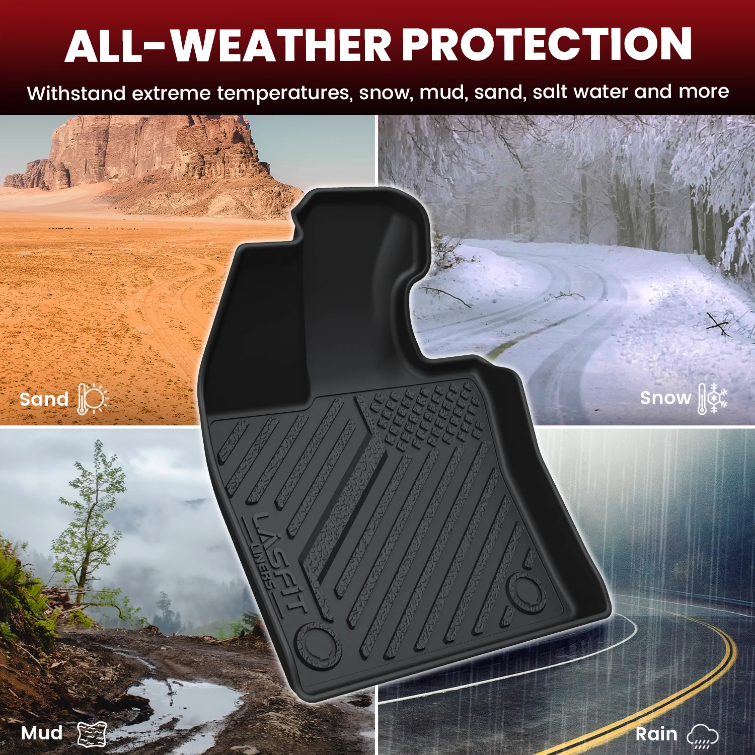 Fit for 2023-2026 Toyota Prius Floor Mats & Cargo Mats, Fit Prime / PHEV / Hybrid - Image 3