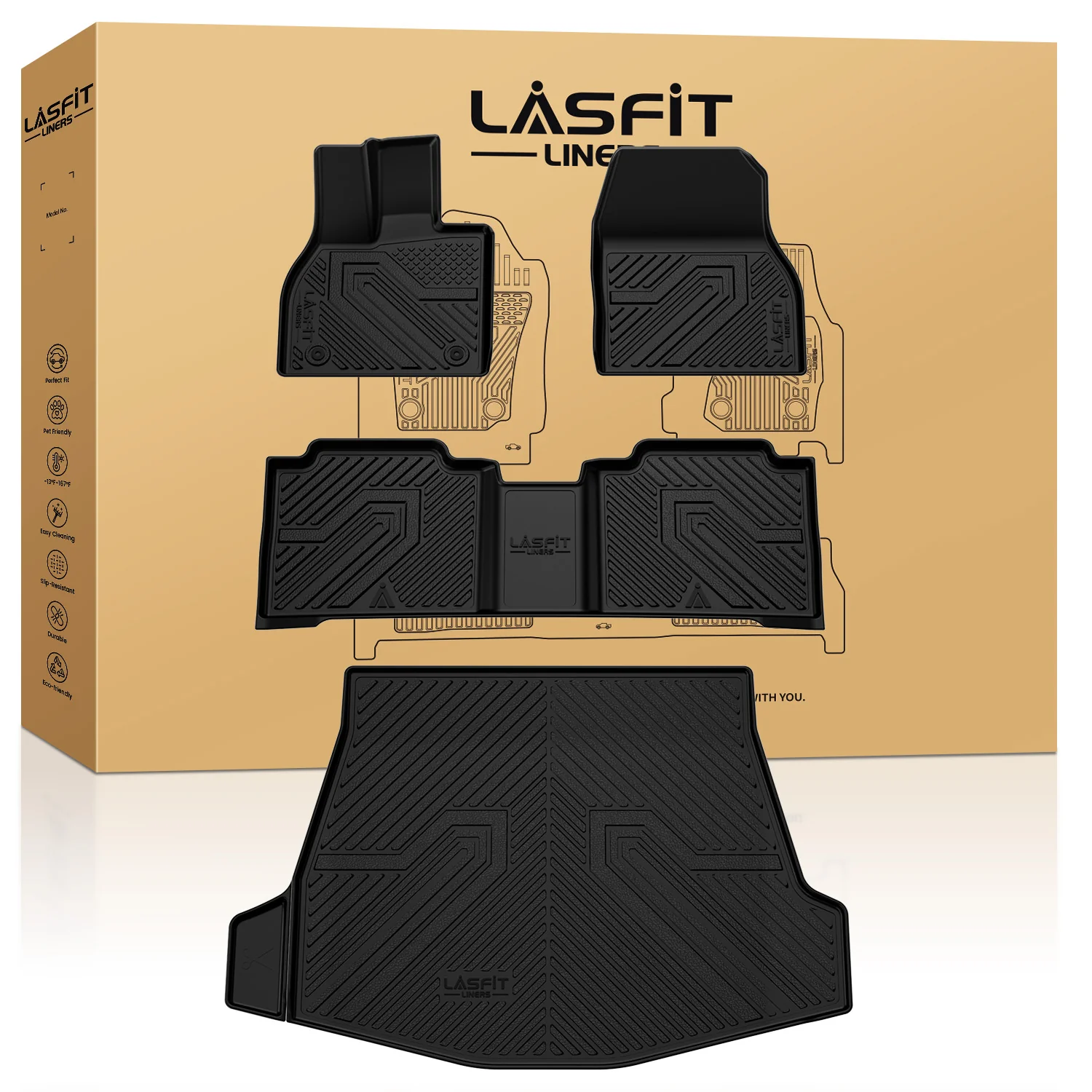 Fit for 2023-2026 Subaru Solterra Floor Mats & Cargo Mat - Image 8
