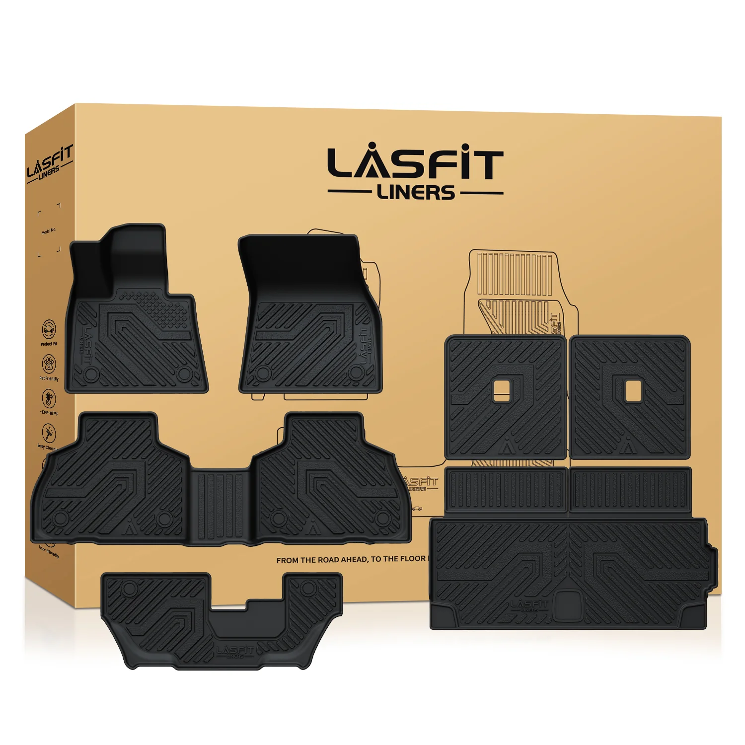 Fit for 2019-2026 BMW X7 Floor Mats, Fit 7 Seats Only, Not Fit 6 Seats - Image 18