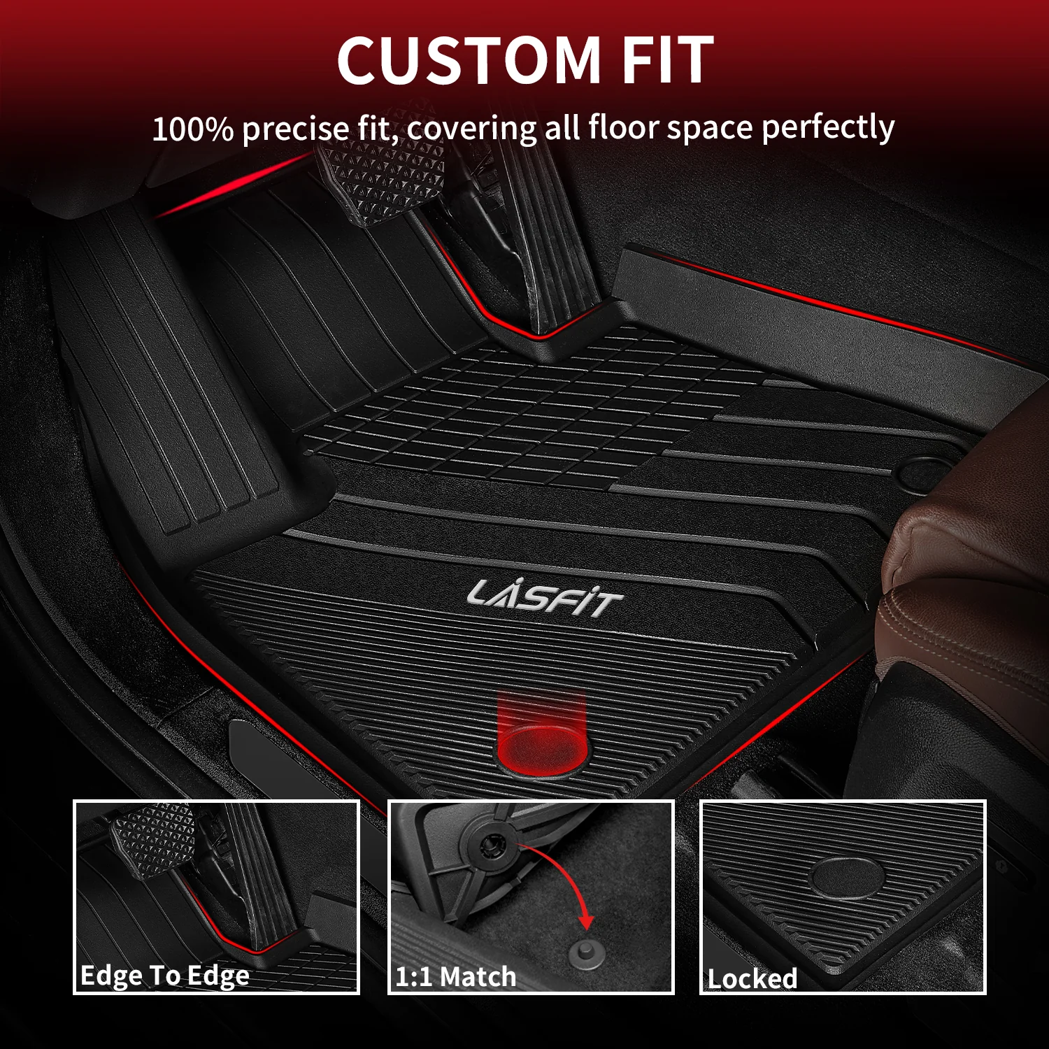 Fit for 2019-2026 BMW X7 Floor Mats, Fit 7 Seats Only, Not Fit 6 Seats - Image 3