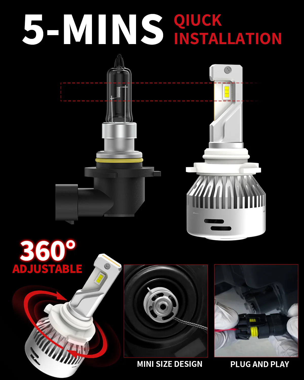 Fit for 2016-2018 Ram 1500 LED Bulbs Upgrade | Tested and Verified - Image 25