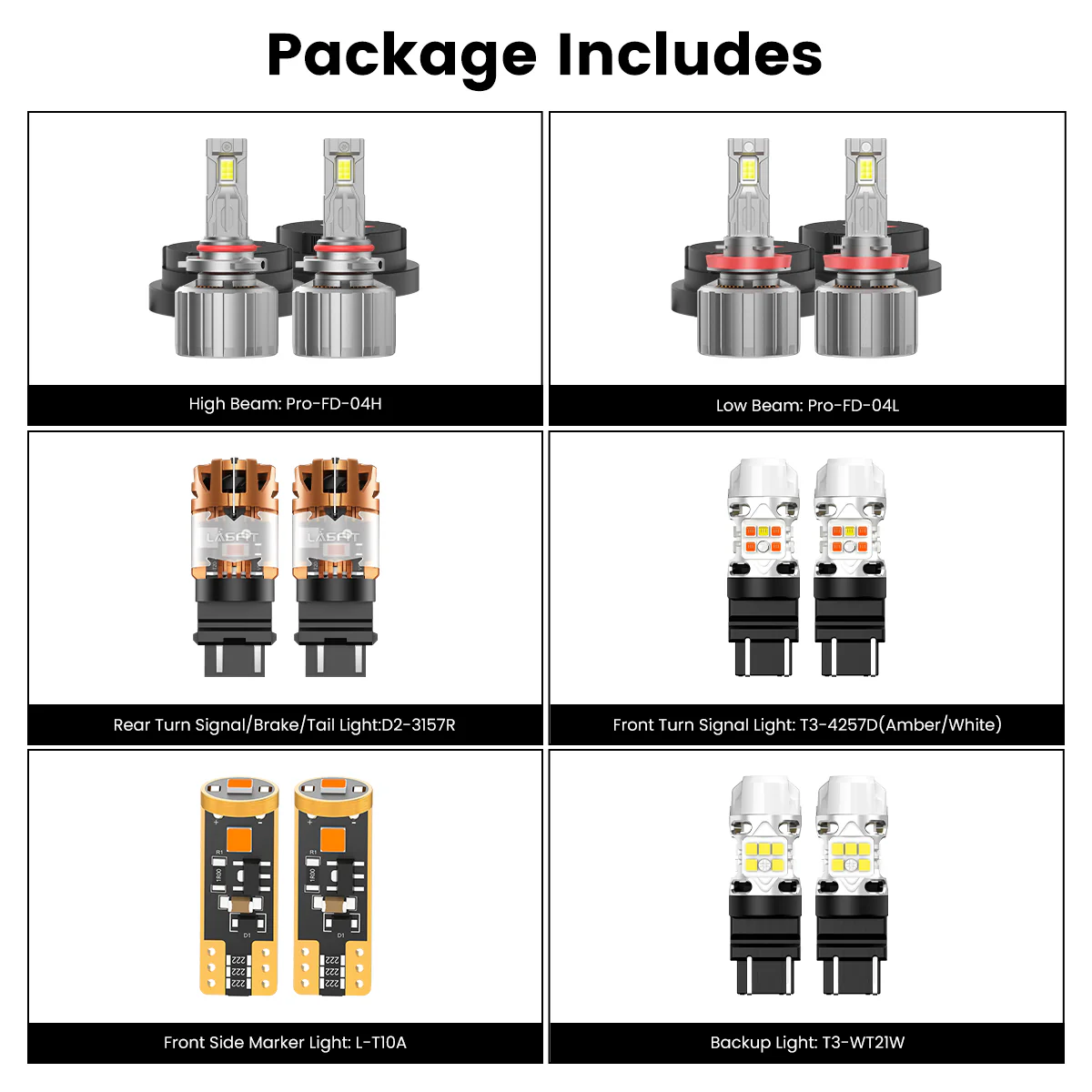 Custom Engineered for 2023-2025 Ford Chassis Cab F-350/450/550 LED Bulbs Upgrade - Image 25