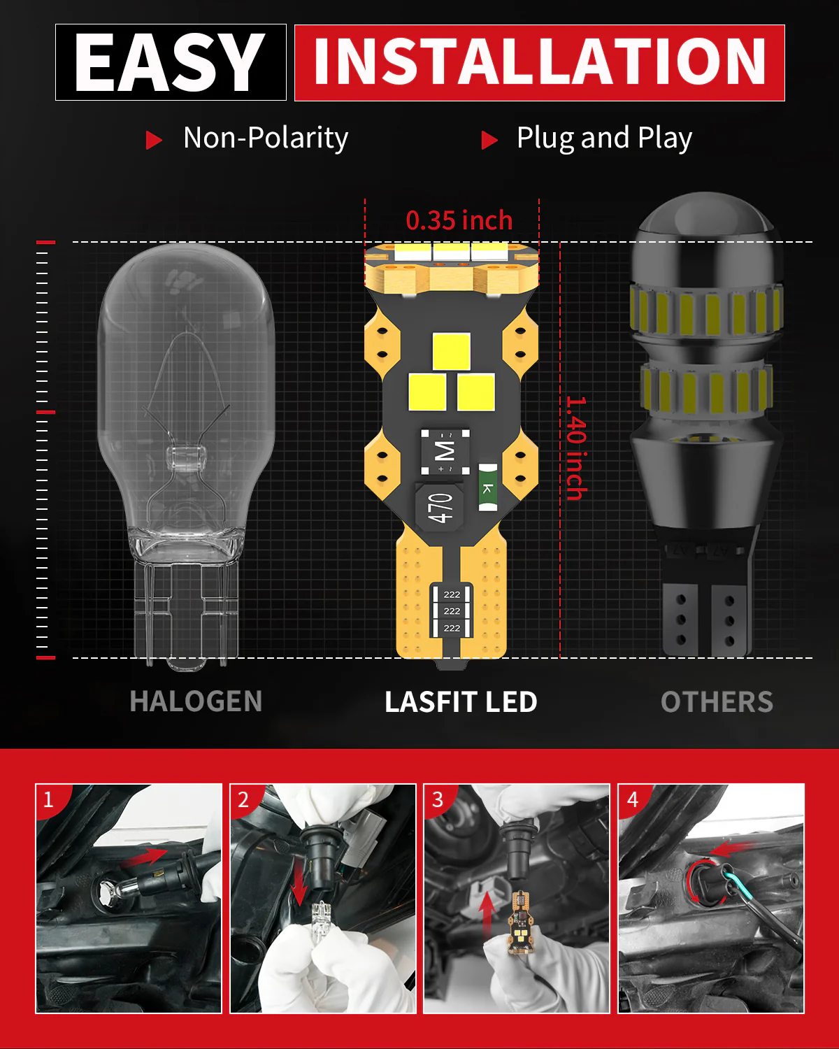 Fit for 2016-2018 Ram 1500 LED Bulbs Upgrade | Tested and Verified - Image 48