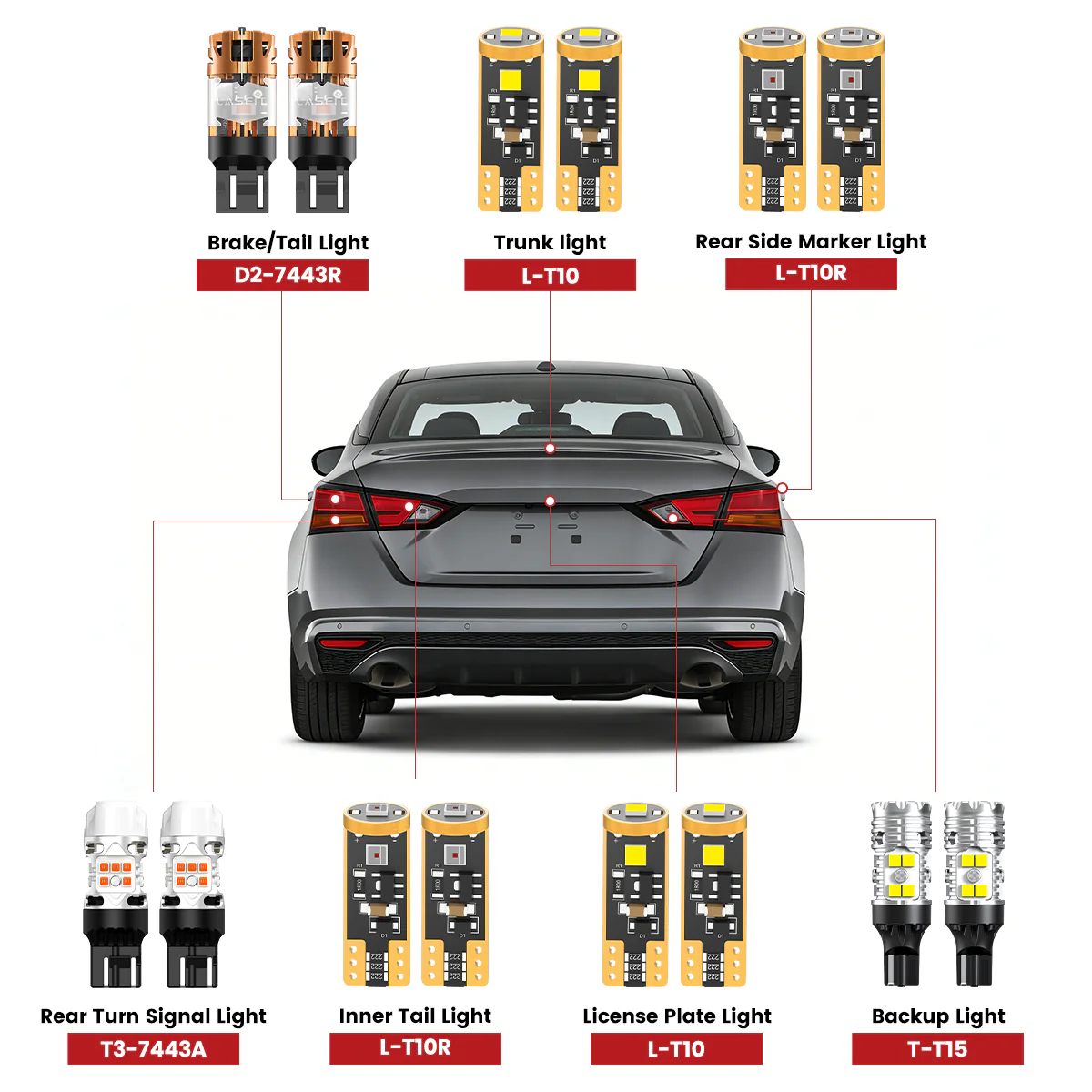 Fit for 2023-2025 Nissan Altima LED Exterior Interior Lights Upgrade - Image 2