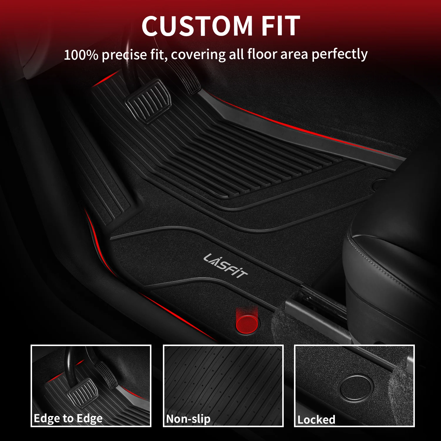 Fit for 2021-2024 Tesla Model S Custom Floor Mats or Frunk & Trunk Well & Cargo Mats - Image 3