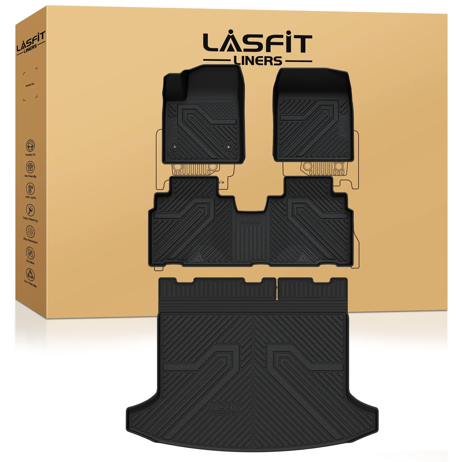 Fit for 2024-2026 Chevrolet Blazer EV Floor Mats & Cargo Mat - Image 8