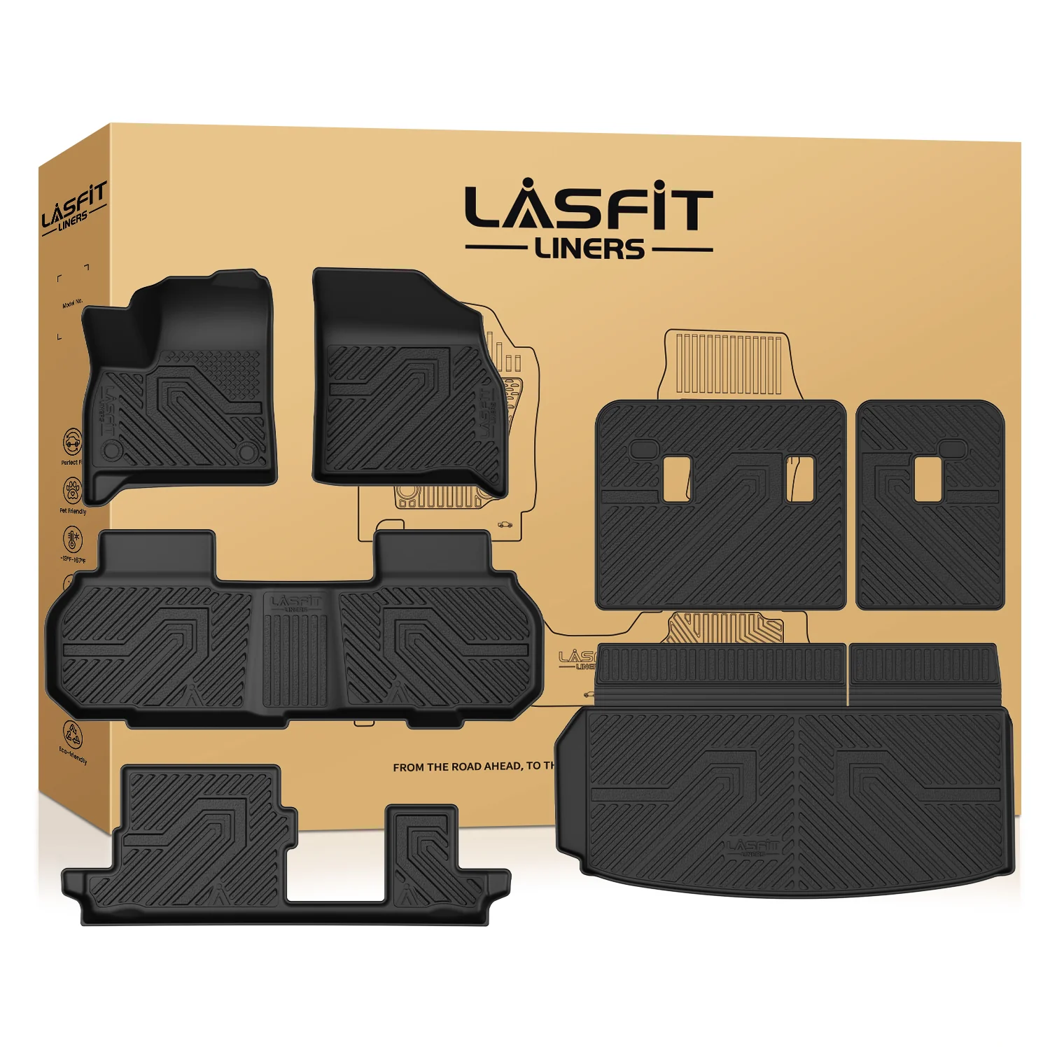 Fit for 2024-2026 GMC Acadia Floor Mats or 3rd Row Seatback & Cargo Mat - Image 36