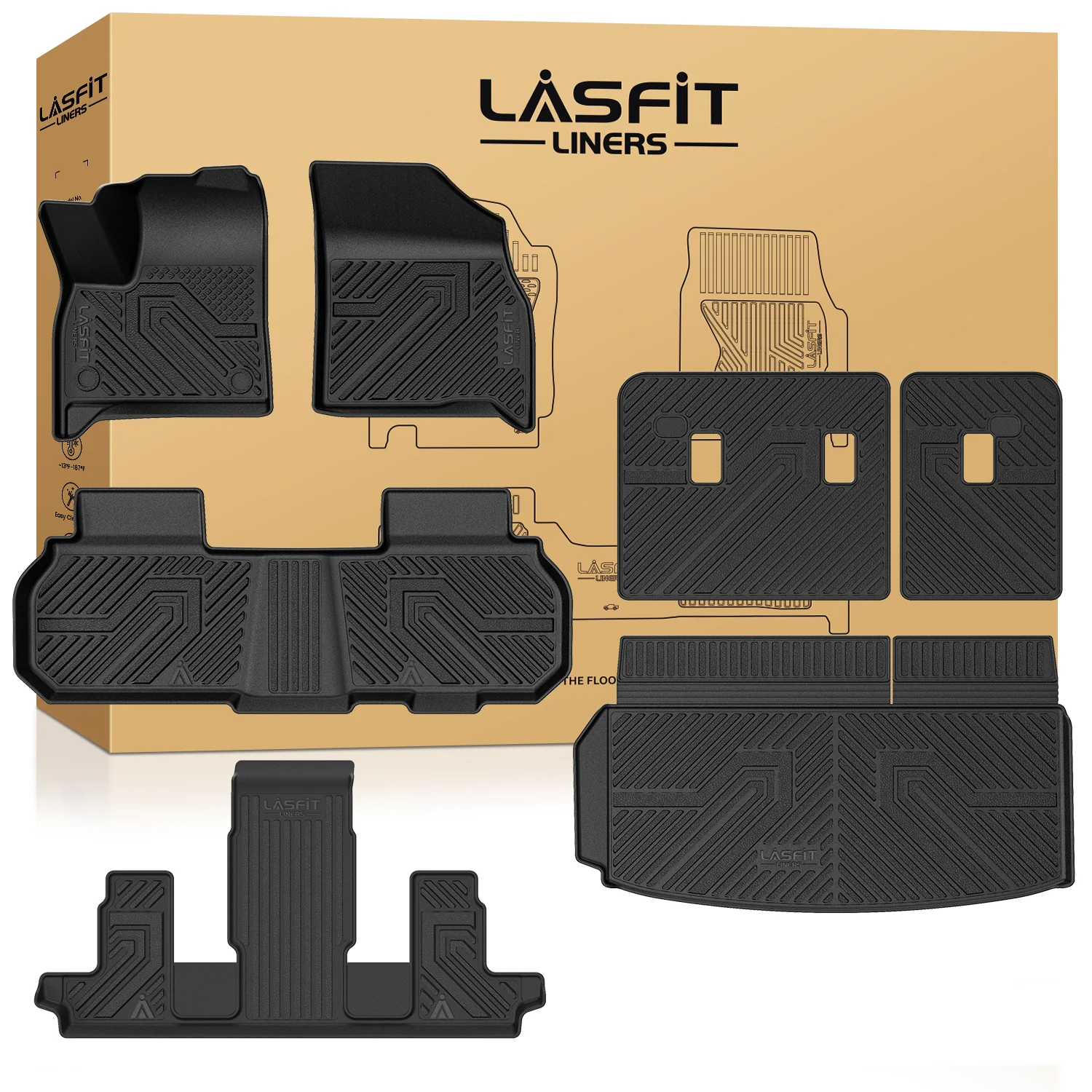Fit for 2024-2026 GMC Acadia Floor Mats or 3rd Row Seatback & Cargo Mat - Image 10