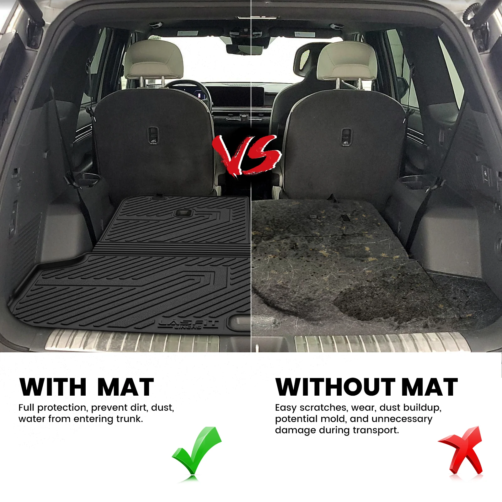 Fit for 2024-2026 Kia EV9 Floor Mats or 3rd Row Seatback & Cargo Mat - Image 11