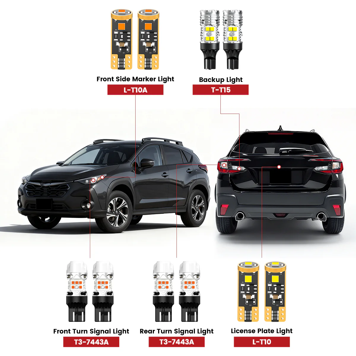 Fit for 2024-2026 Subaru CrossTrek LED Exterior Lights Upgrade