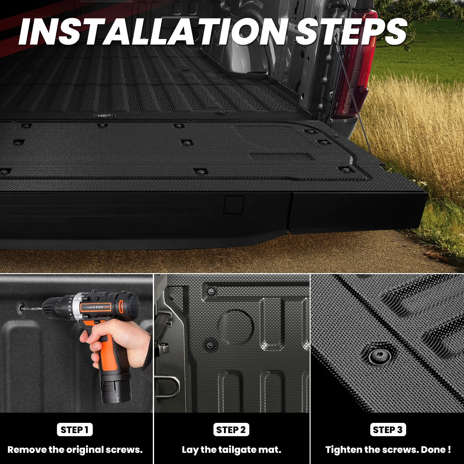 Fit for 2024-2026 Ford F-150 Bed Mat & Tailgate Mat, Including F-150 Lightning - Image 17
