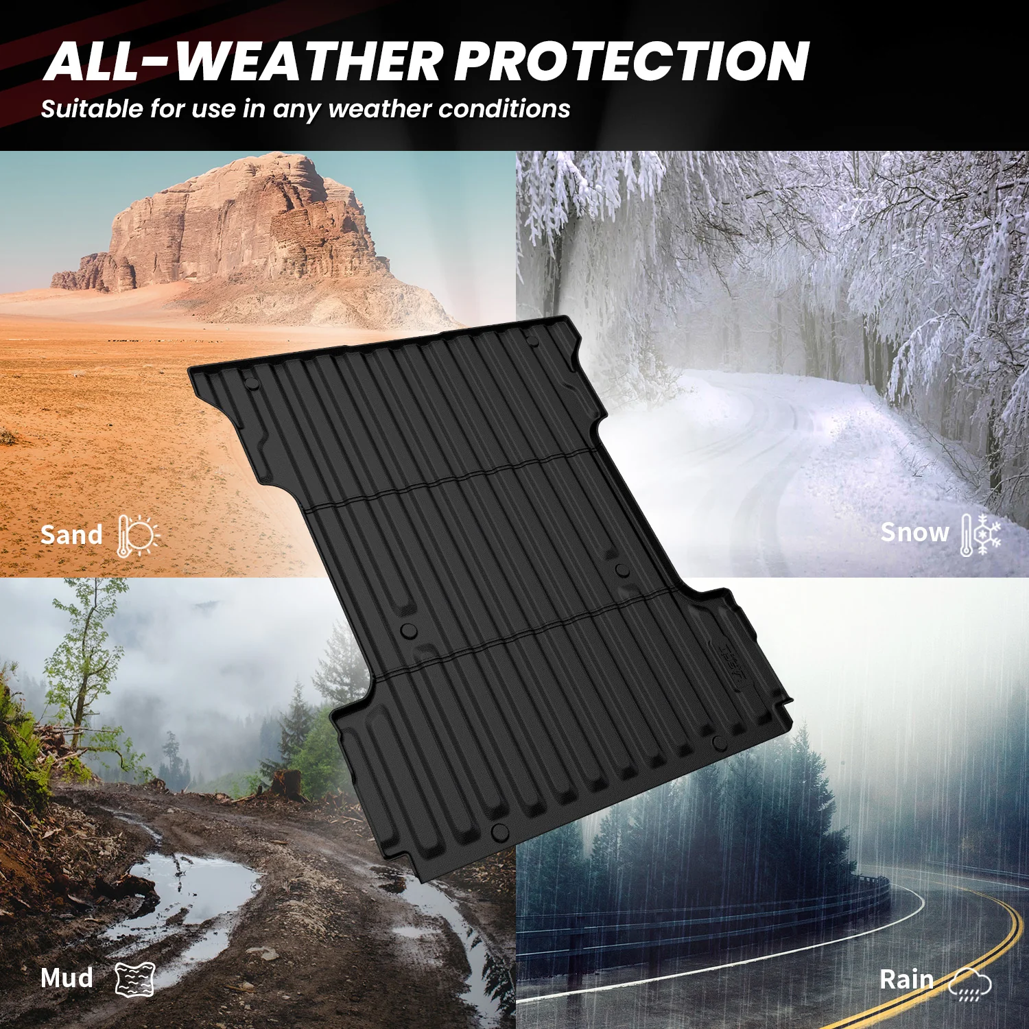 Fit for 2024-2026 Ford F-150 Bed Mat & Tailgate Mat, Including F-150 Lightning - Image 38
