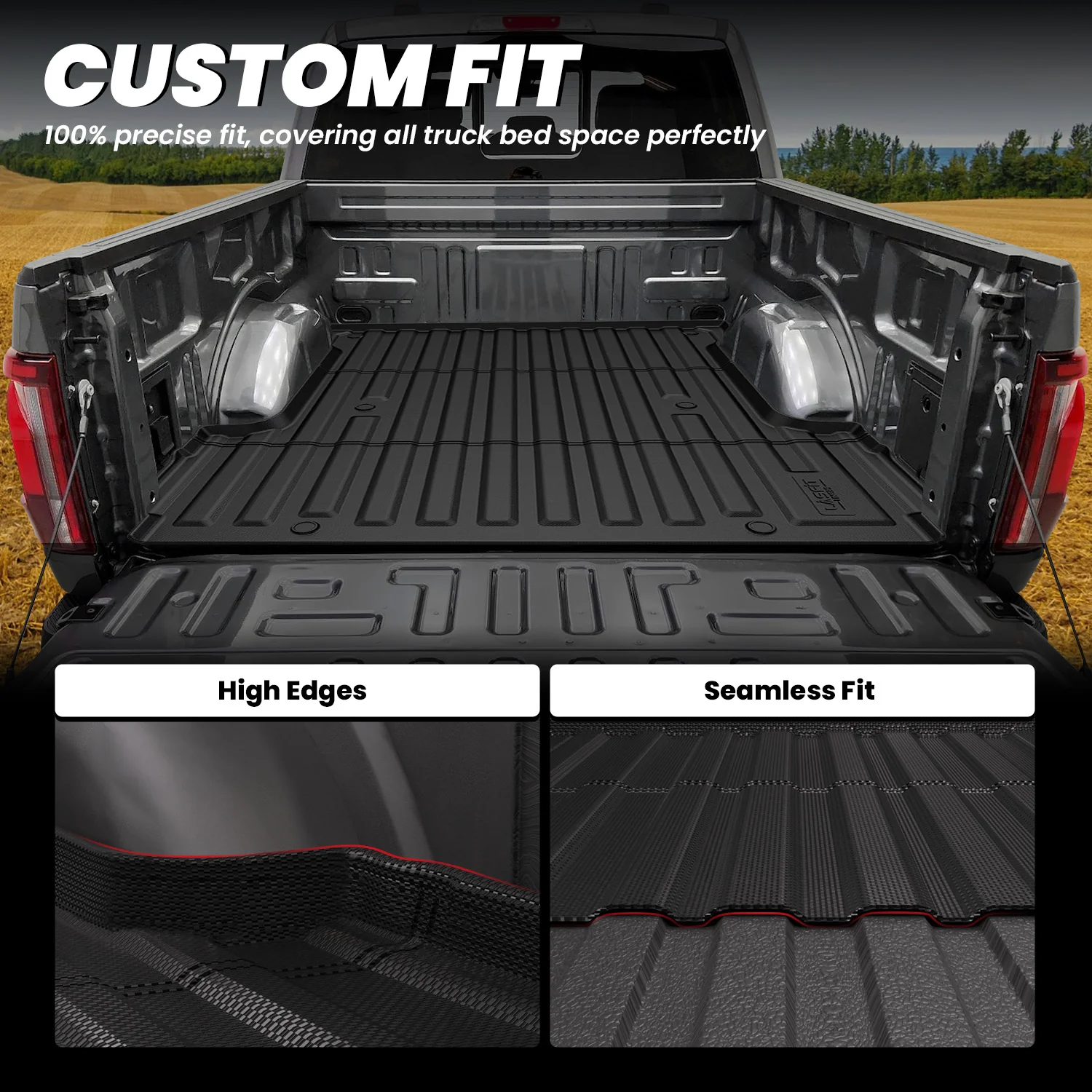 Fit for 2024-2026 Ford F-150 Bed Mat & Tailgate Mat, Including F-150 Lightning - Image 5