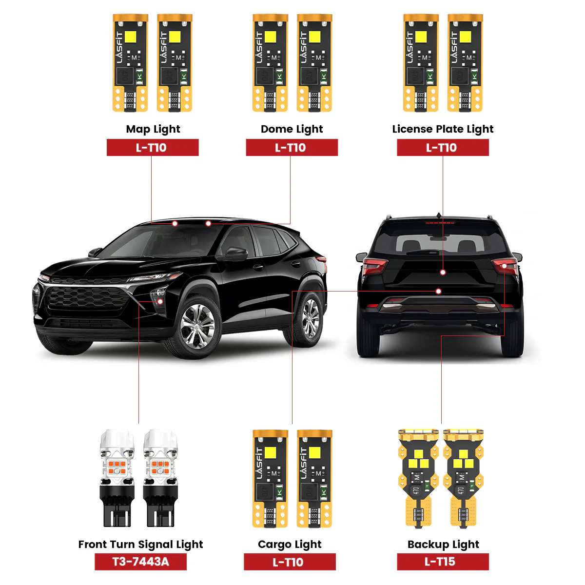 Fit for 2024-2025 Chevrolet Trax LED Exterior Interior Lights Upgrade | Tested and Verified