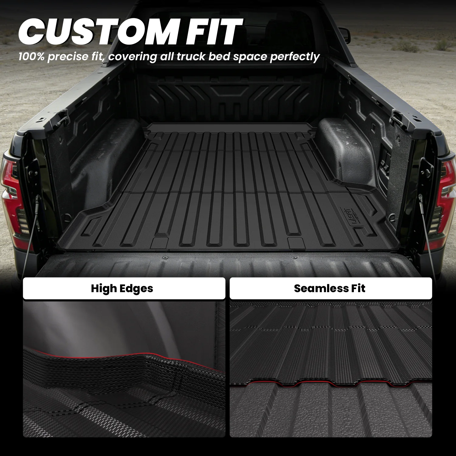 Fit for 2024-2026 GMC Sierra EV 5.9FT Bed Mat, Fit With Multi-Flex Midgate Only - Image 3
