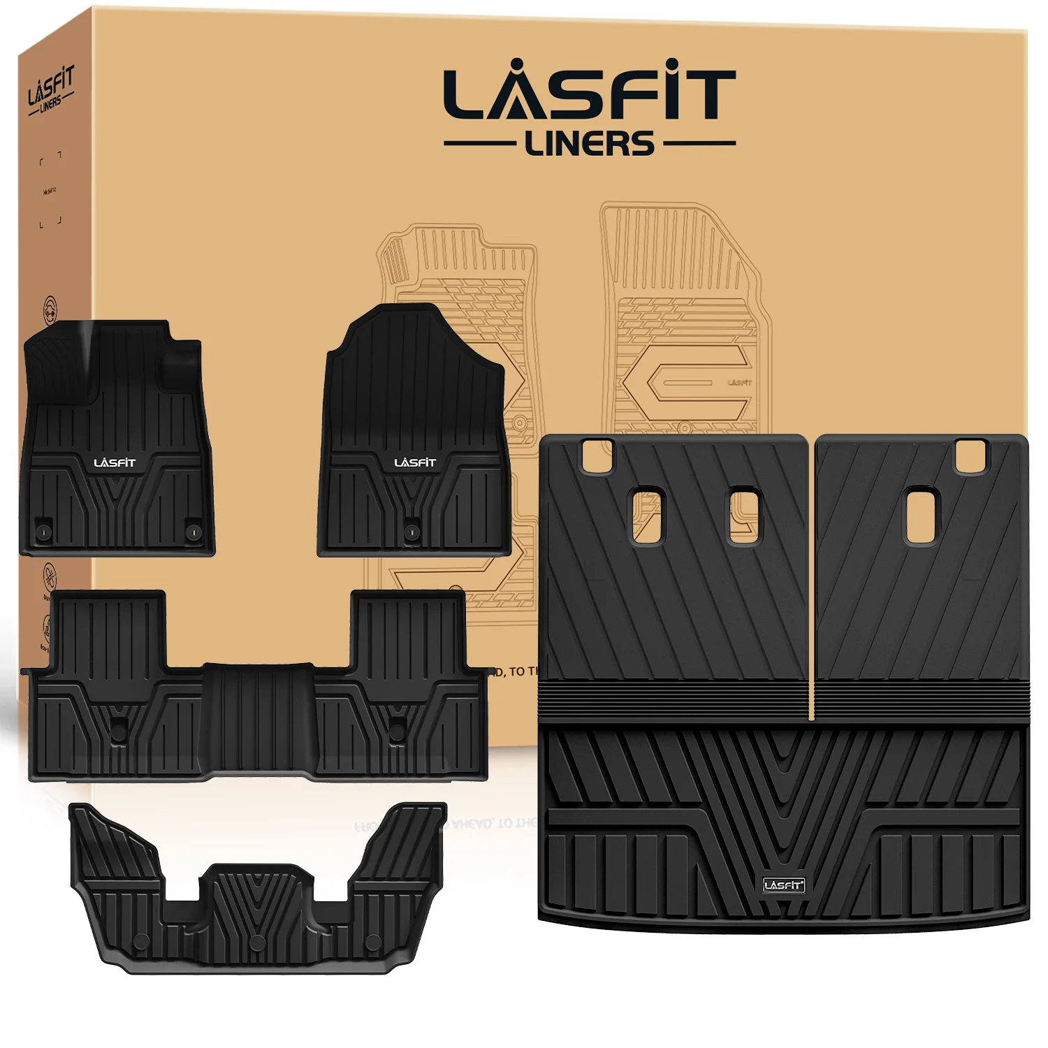 Fit for 2023-2026 Honda Pilot Custom TPE Floor Mats or Seatback & Cargo Mats - Image 9