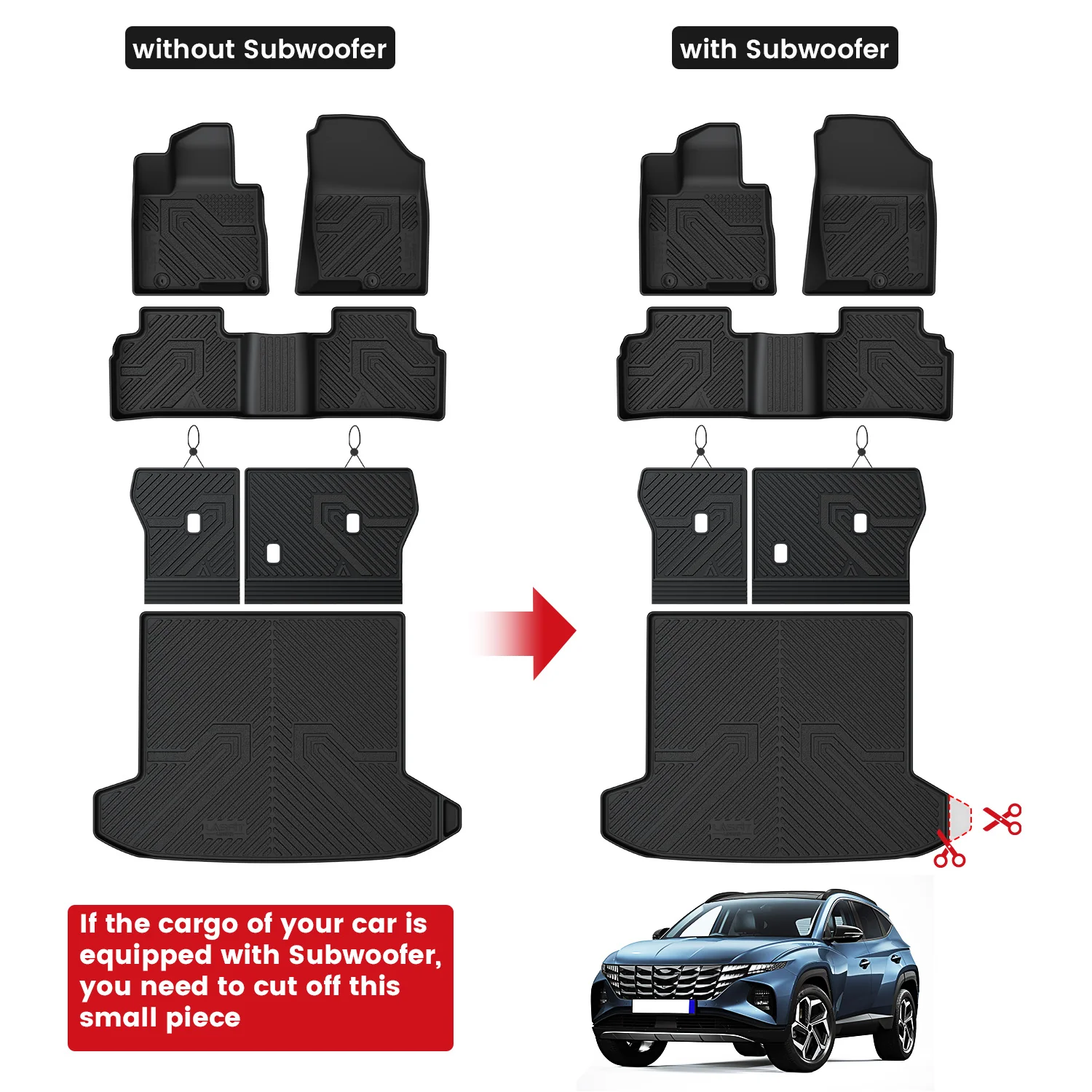 Fit for 2022-2026 Hyundai Tucson Floor Mats or Cargo Mat - Image 2