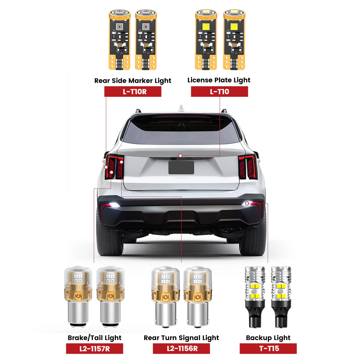 Fit for 2024-2025 Kia Sorento LED Exterior Lights Upgrade | Tested and Verified