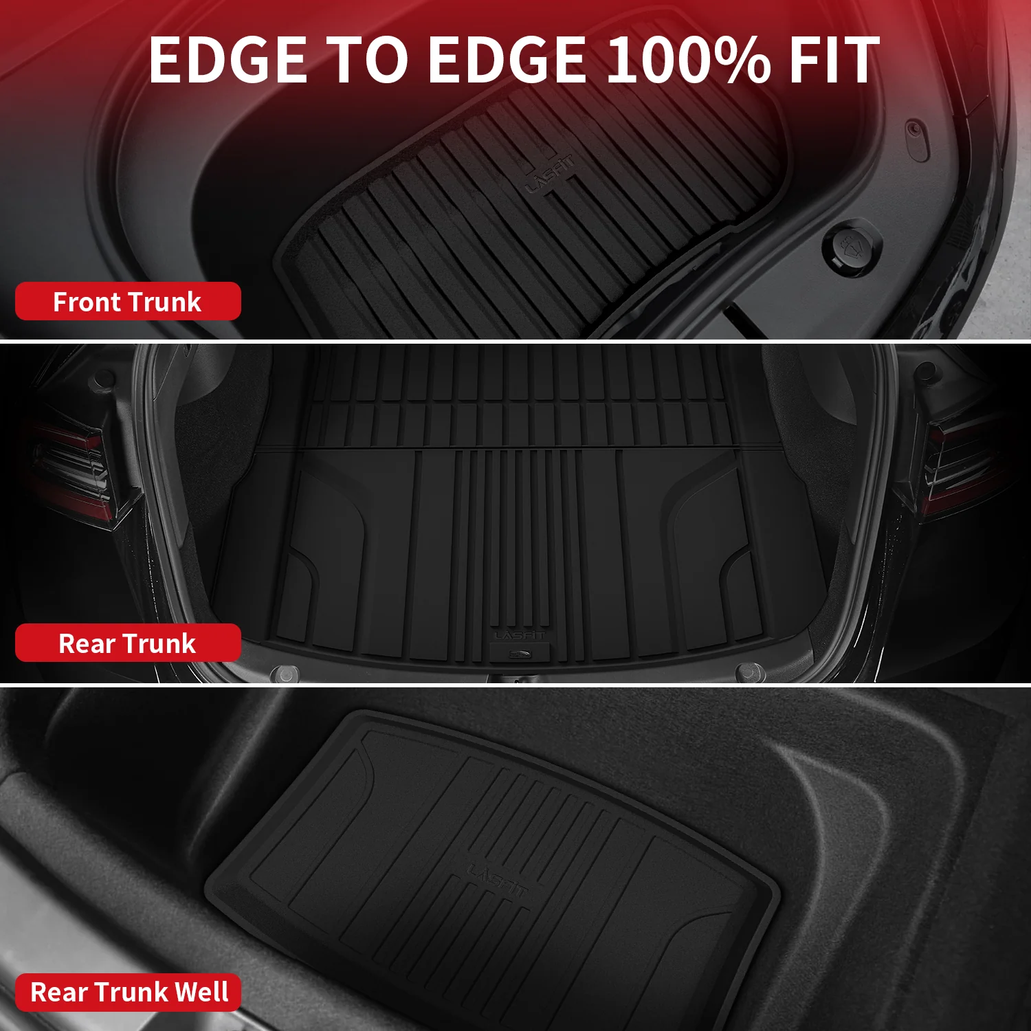 Fit for 2024-2026 Tesla Model 3 Highland Frunk or 1st Row & 2nd Row or Trunk Well or Cargo Mat - Image 20