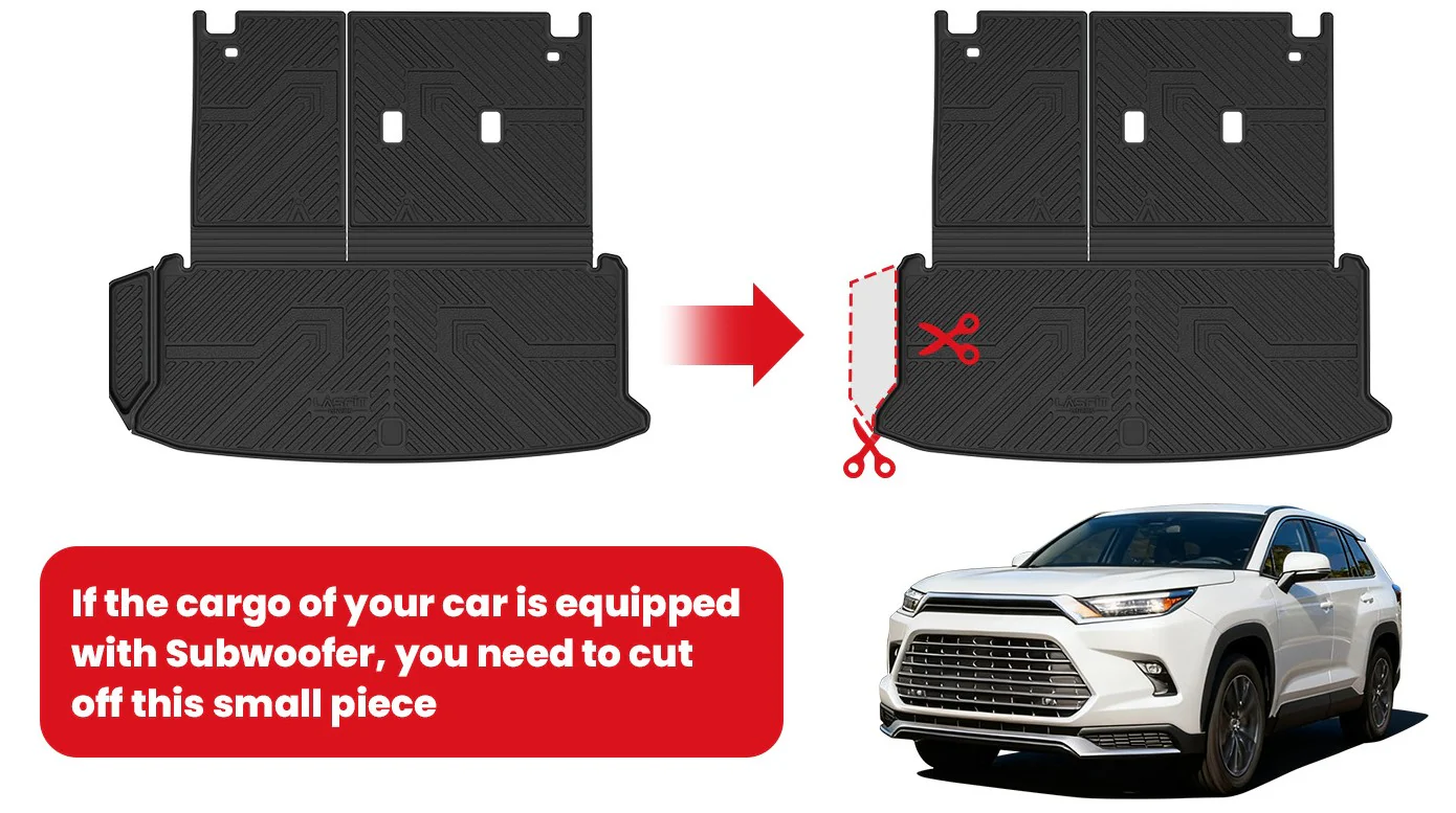 Fit for 2024-2026 Toyota Grand Highlander Floor Mats or Cargo Mat, Fit Gas & Hybrid, Not fit 2024 Toyota Grand Highlander XLE 7-seater - Image 28