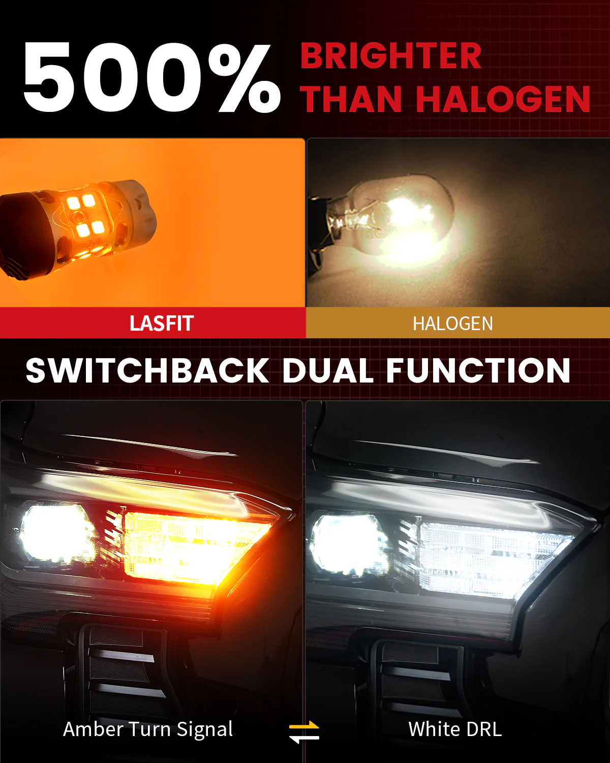 Fit for 2024-2026 Toyota Tacoma LED Front Turn Signal Lights Upgrade | Tested and Verified - Image 5