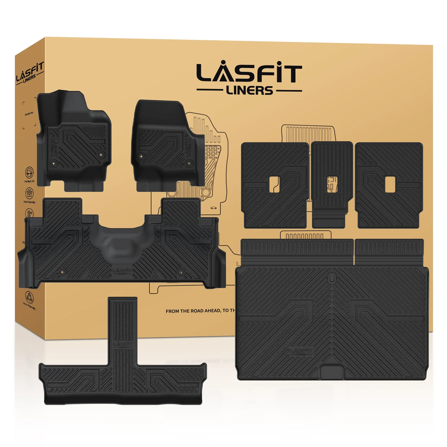 Fit for 2025-2026 Ford Expedition / Expedition Max Floor Mats or Seatback & Cargo Mats - Image 24