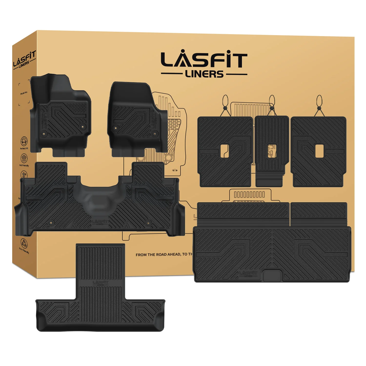 Fit for 2025-2026 Ford Expedition / Expedition Max Floor Mats or Seatback & Cargo Mats - Image 32