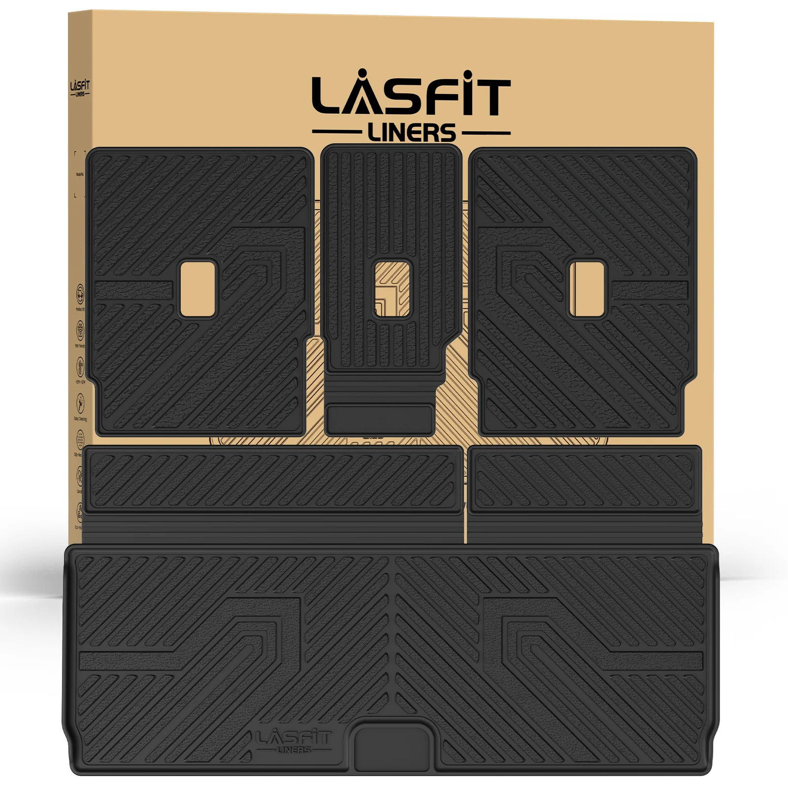 Fit for 2025-2026 Ford Expedition / Expedition Max Floor Mats or Seatback & Cargo Mats - Image 41