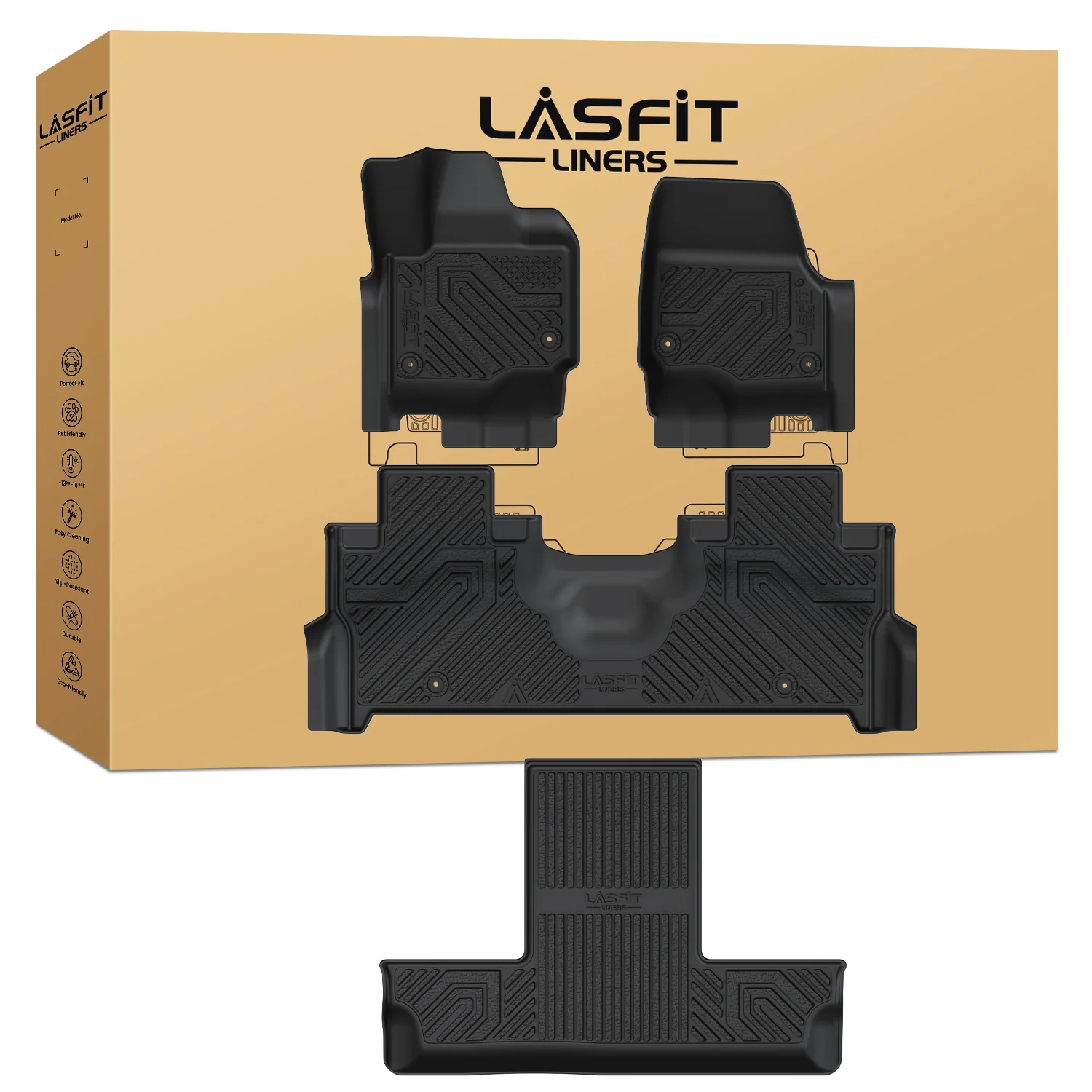 Fit for 2025-2026 Ford Expedition / Expedition Max Floor Mats or Seatback & Cargo Mats - Image 57