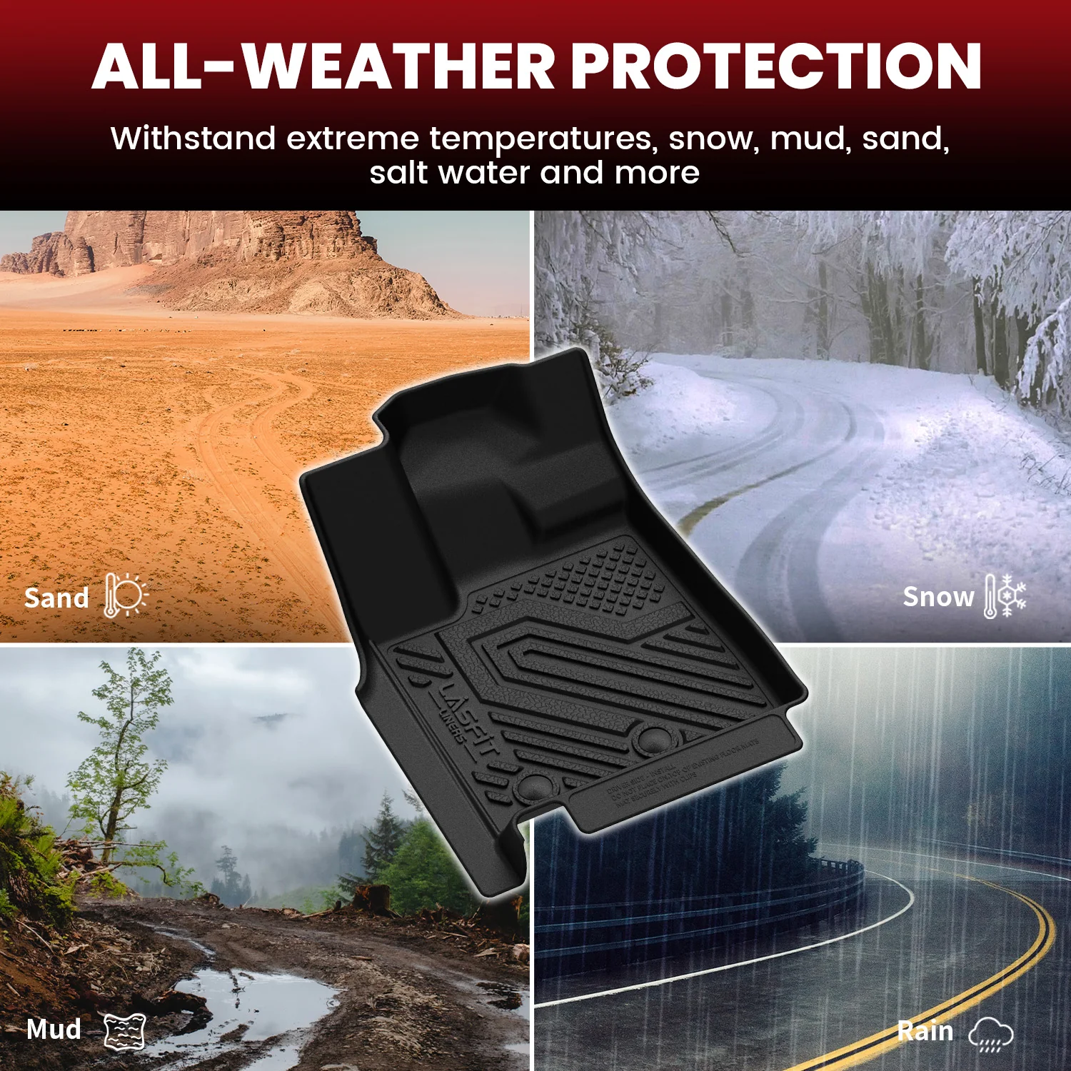 Fit for 2025-2026 Infiniti QX80 Floor Mats or Cargo Mat & Seatback Mats, Not Compatible with Models Equipped with Cargo Shelf - Image 7