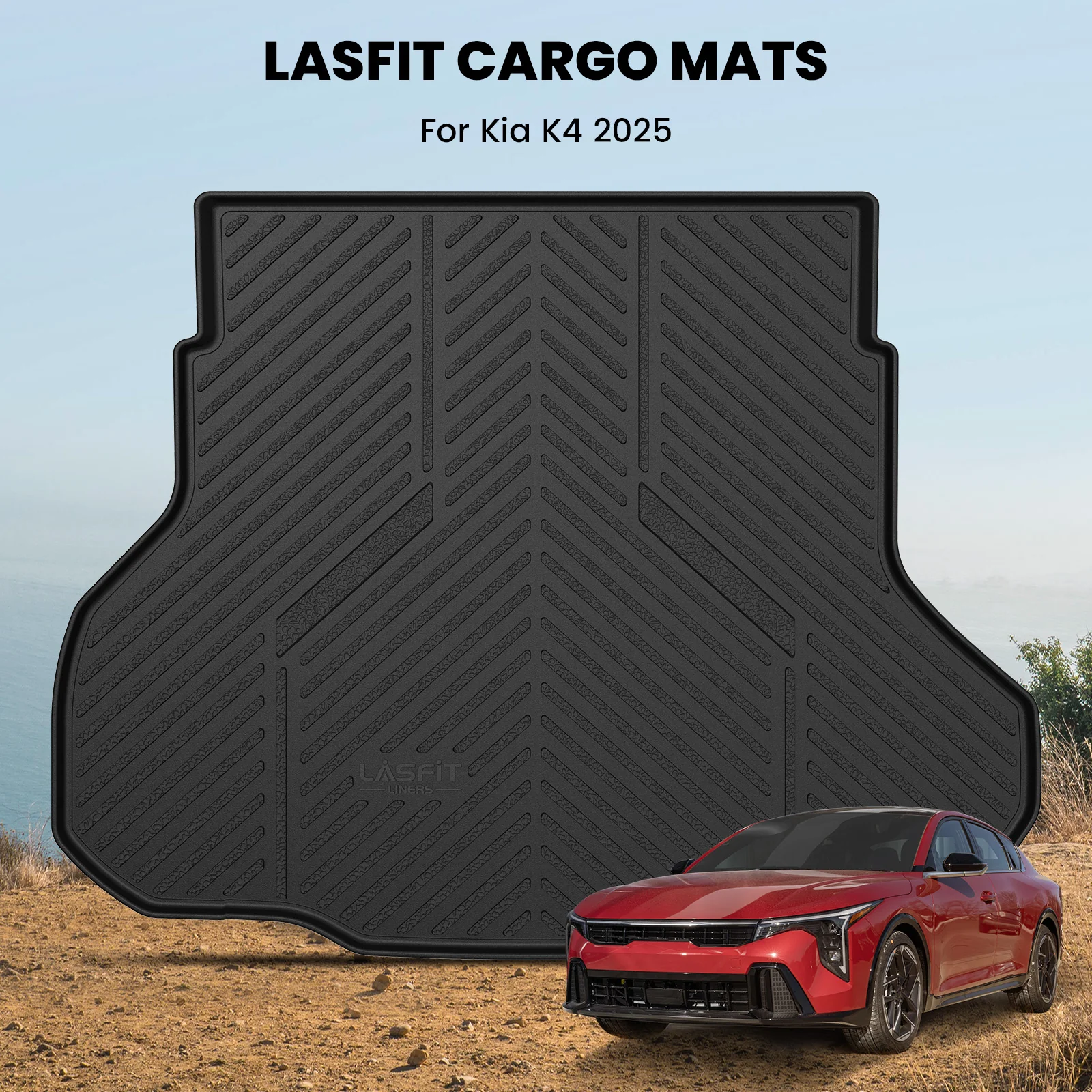 Fit for 2025-2026 Kia K4 Floor Mats or Cargo Mat, Not Fit LX Model or K4 Hatchback - Image 14