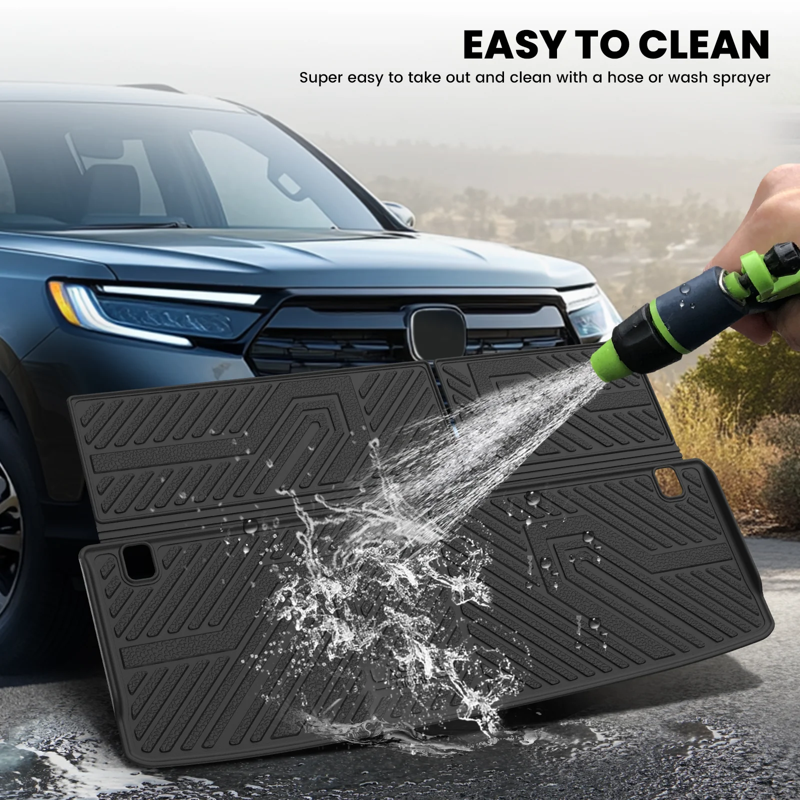 Fit for 2025-2026 Nissan Armada TPE Floor Mats or Cargo Mat & Seatback Mats, Not Compatible with Models Equipped with Cargo Shelf - Image 23