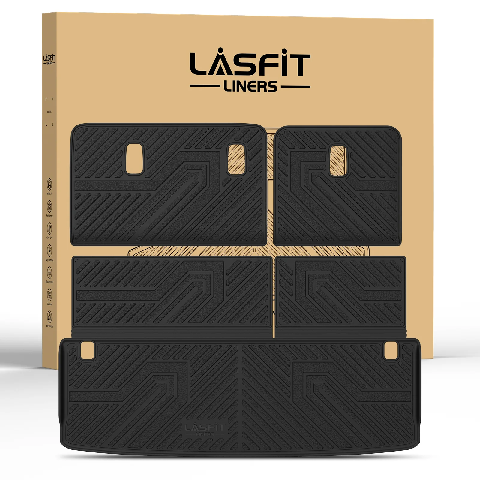 Fit for 2025-2026 Nissan Armada TPE Floor Mats or Cargo Mat & Seatback Mats, Not Compatible with Models Equipped with Cargo Shelf - Image 26