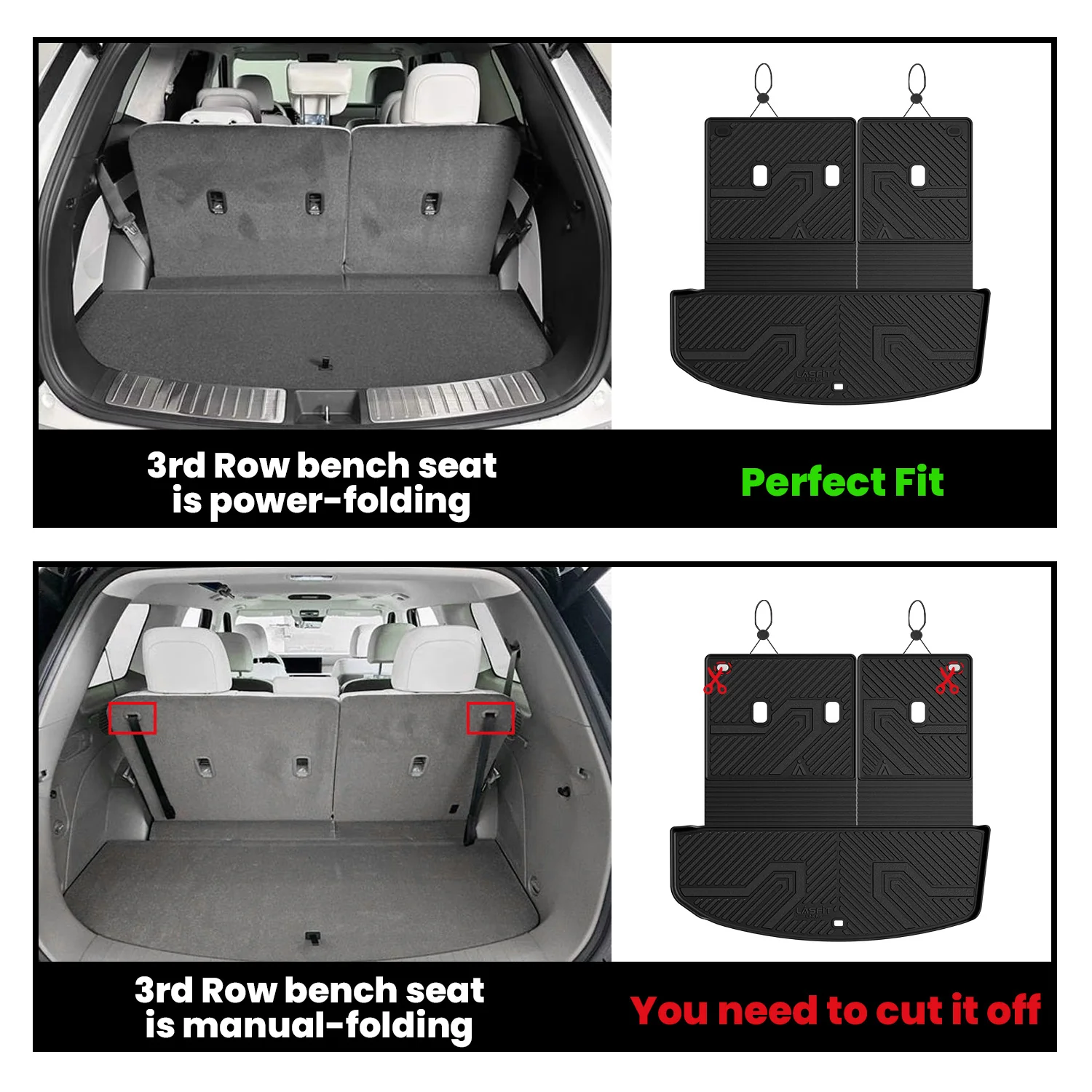 Fit for 2026 Hyundai Palisade Floor Mats or Seatback & Cargo Mat - Image 3
