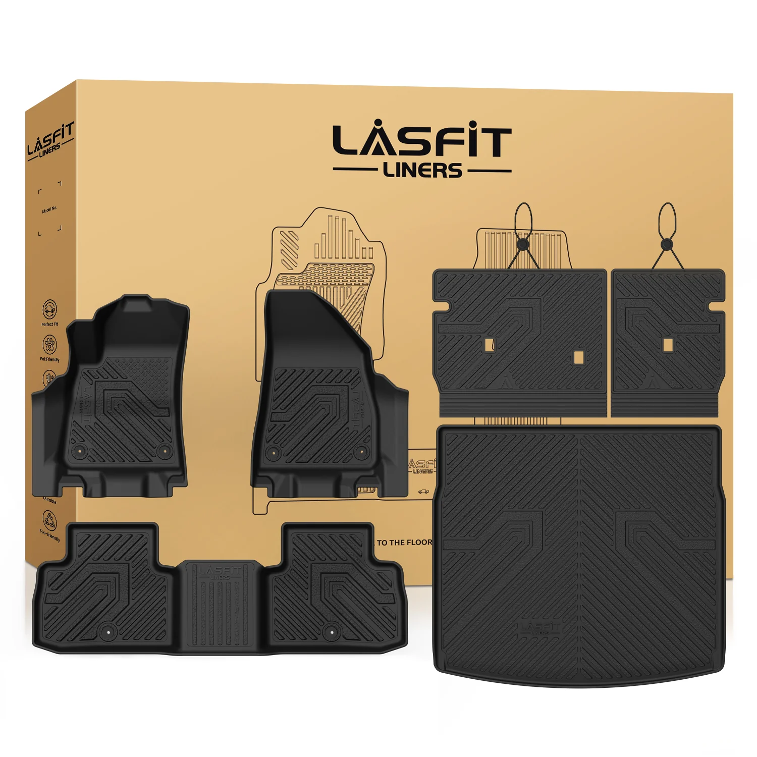 Fit for 2026 Jeep Cherokee Floor & Seatback & Cargo Mats - Image 8
