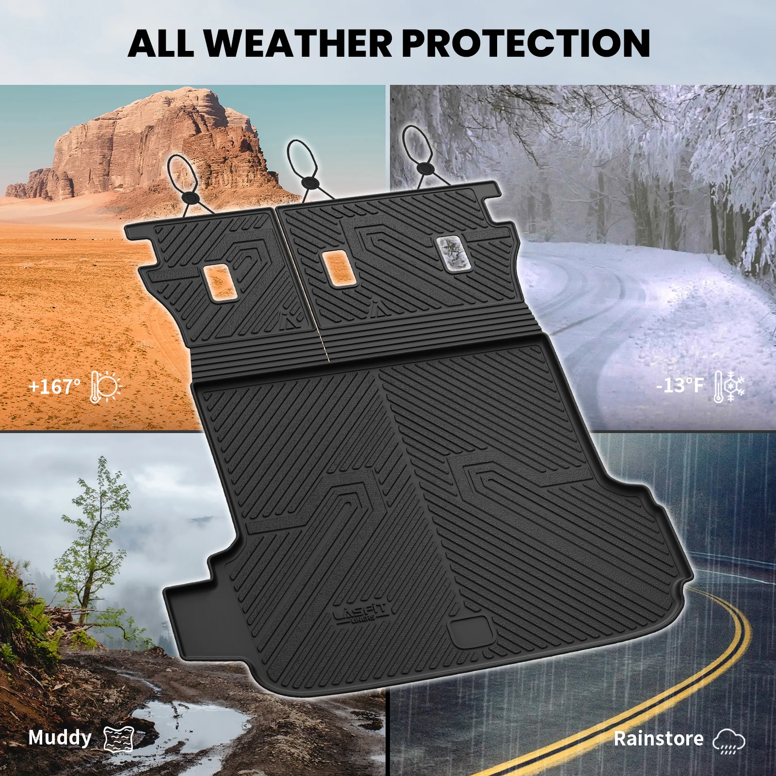 Fit for 2026 Subaru Outback Floor Mats or Seatback & Cargo Mats, Cargo Mat Fits Models Without Subwoofer Only - Image 26